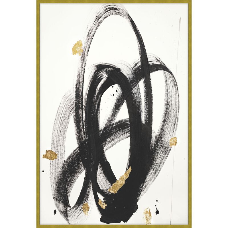 Studio L57 Contempo Gilded Strokes Print by LEVEL57
