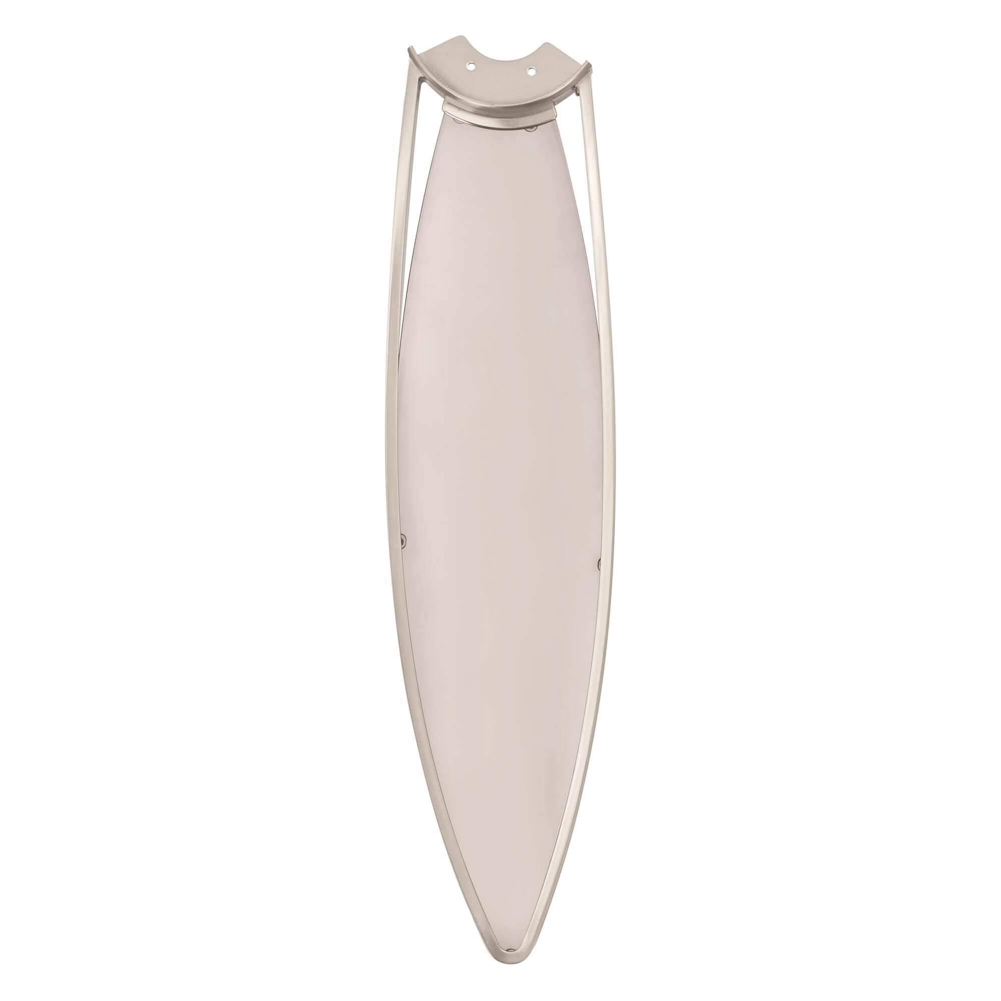 Shown in Brushed Nickel finish and White Lens glass