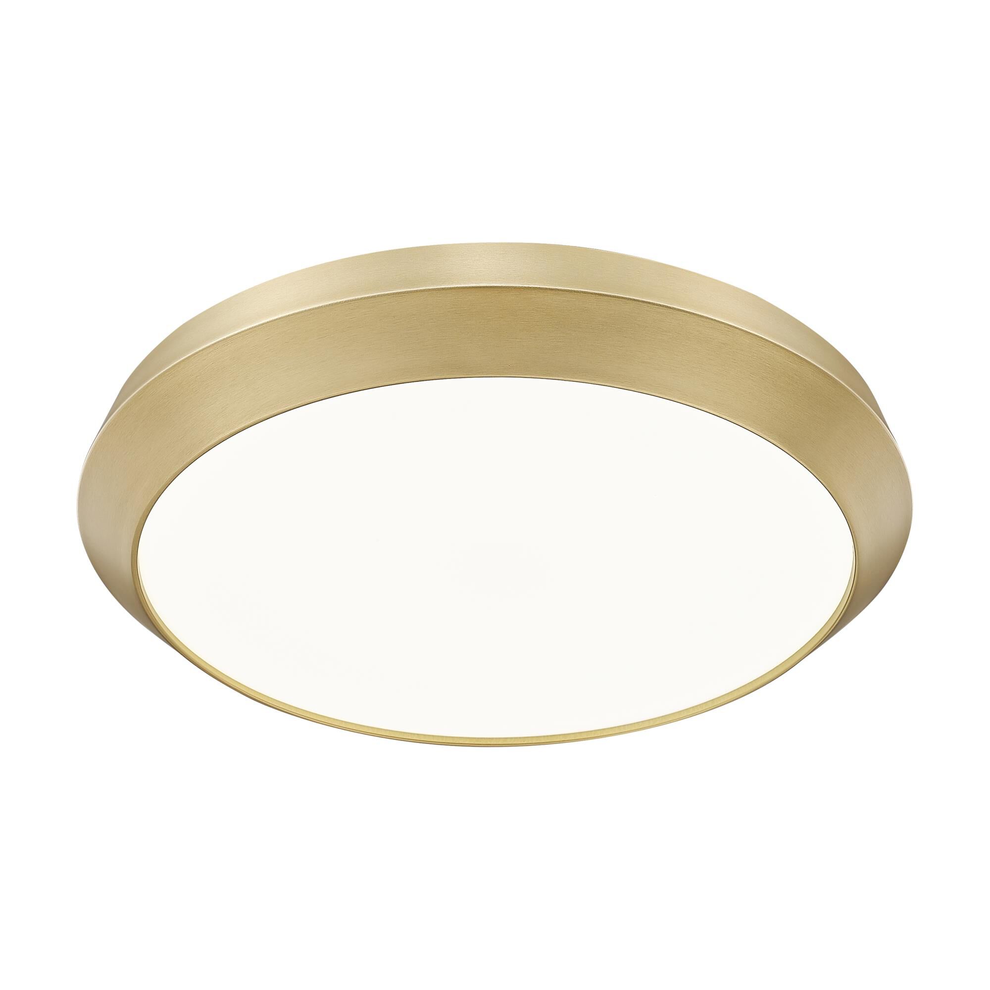 Shown in Modern Gold finish and White glass