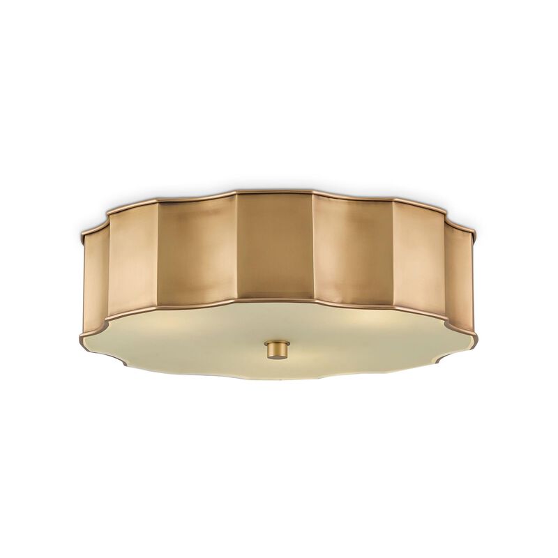 Wexford 19 Inch 3 Light Flush Mount by Currey and Company