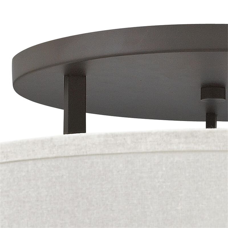 Hampton 26 Inch 3 Light Semi Flush Mount by Hinkley