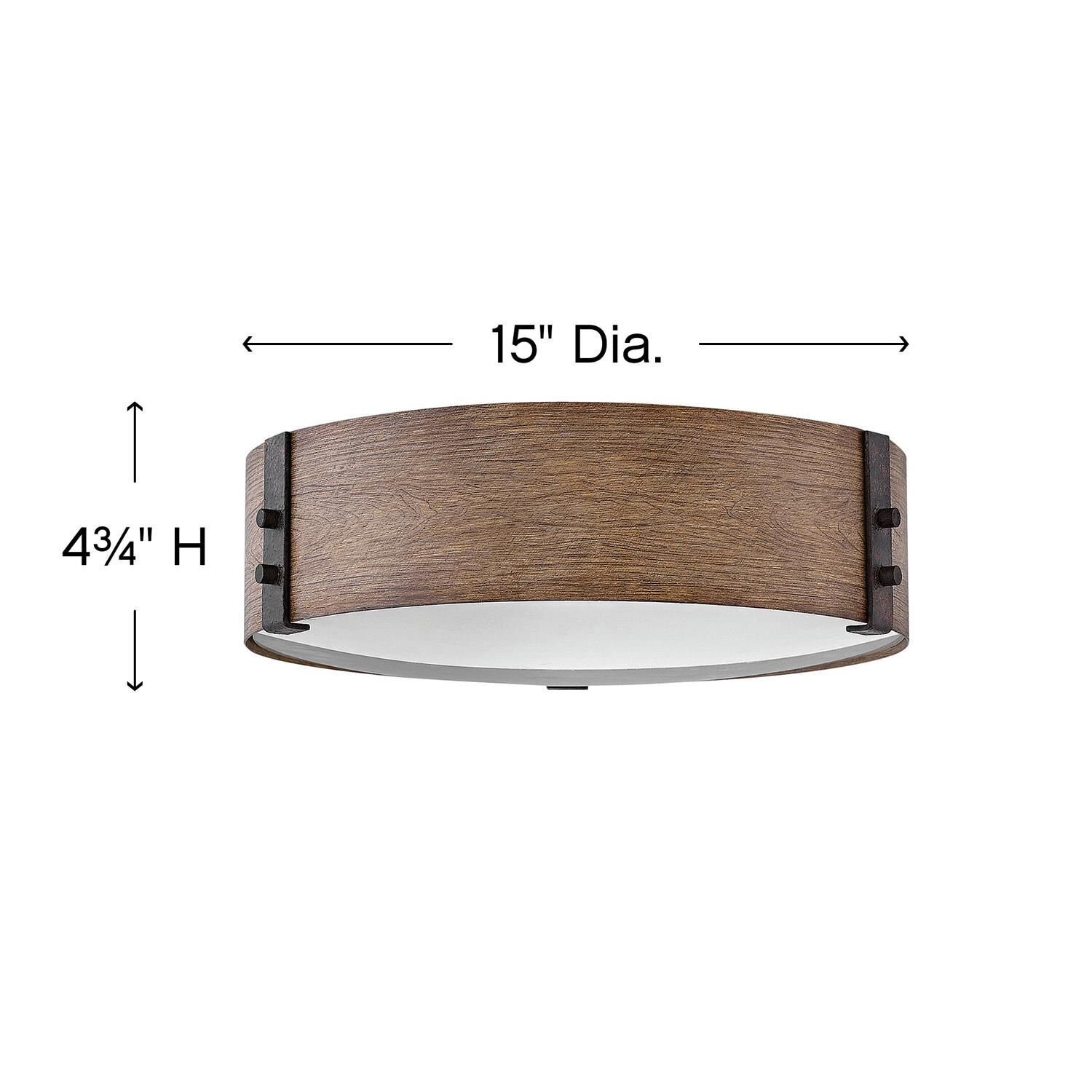 Sawyer 15 Inch 3 Light Outdoor Flush Mount by Hinkley Lighting