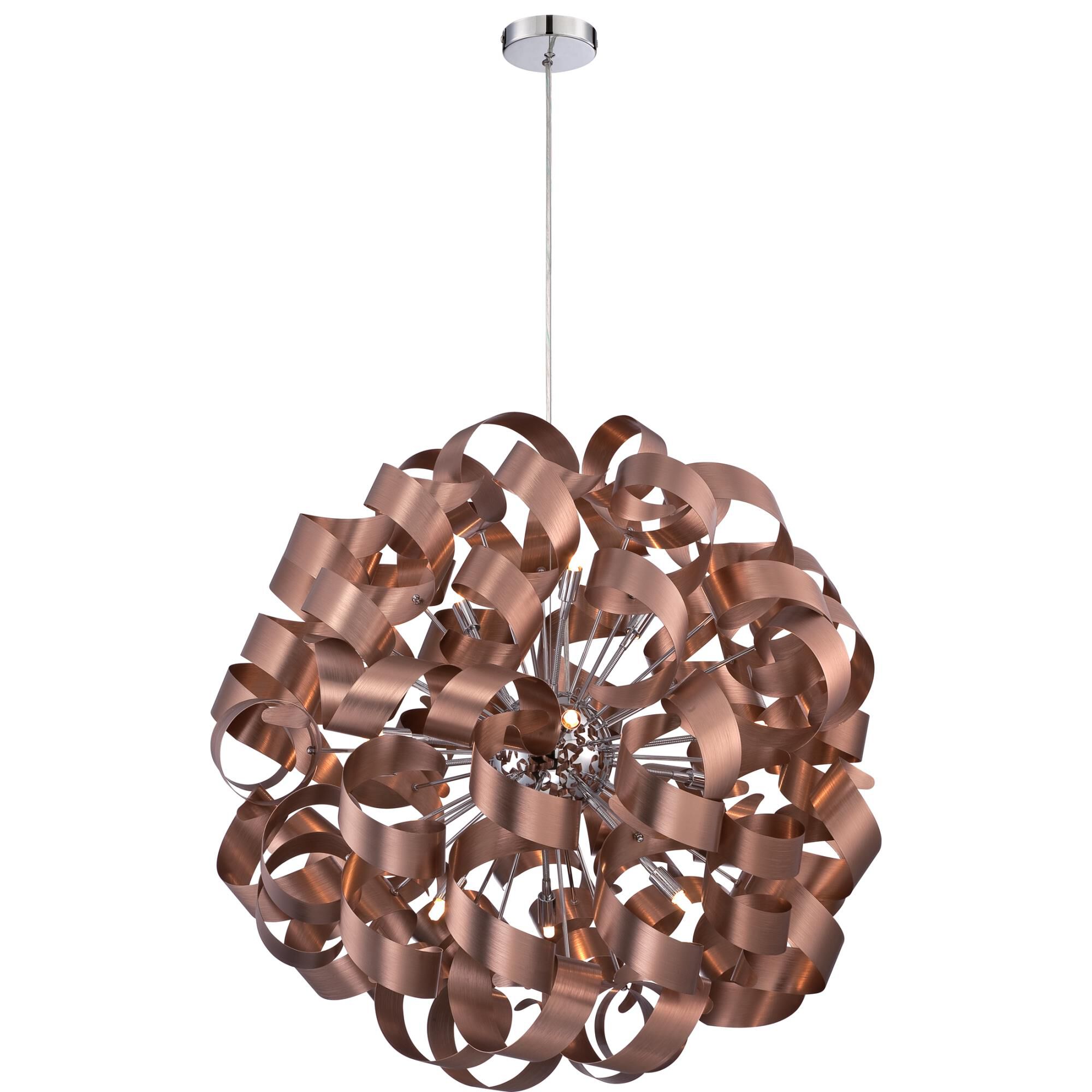 Platinum Collection Ribbons 31 Inch Large Pendant by Quoizel