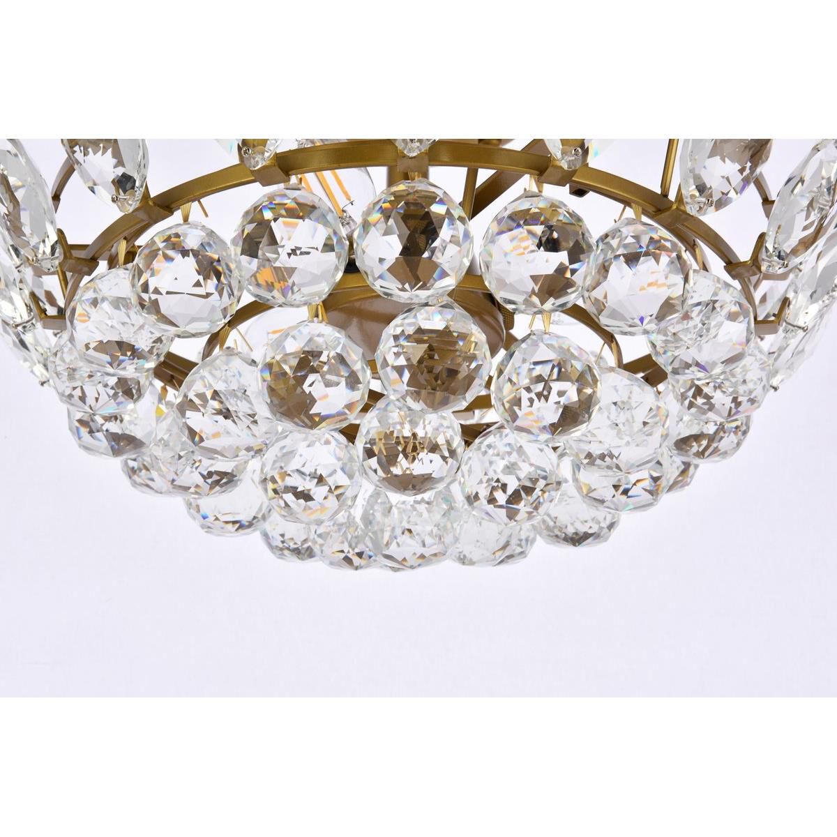 Emilia 16 Inch 3 Light Flush Mount by Elegant Lighting