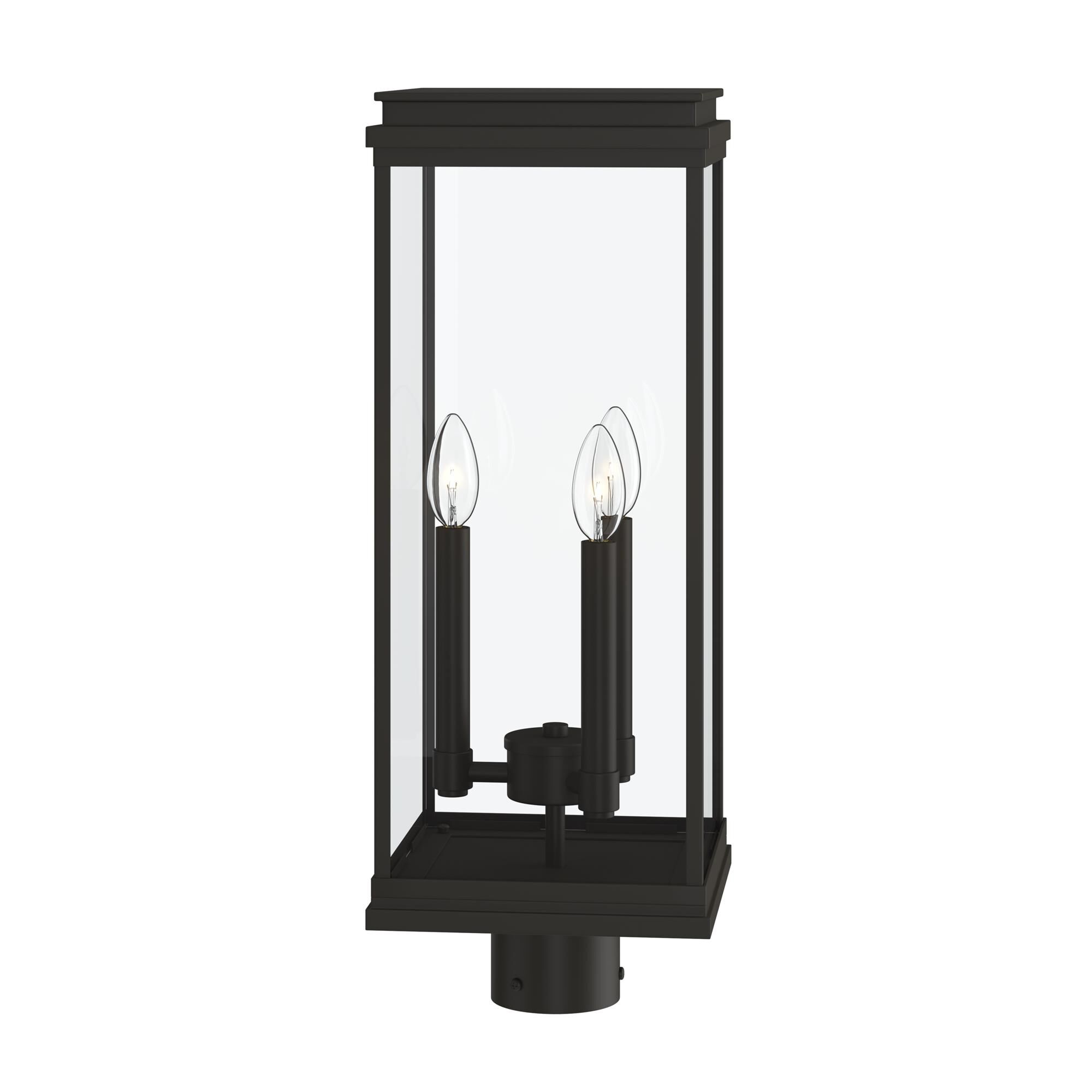 Shown in Olde Bronze finish and Clear glass