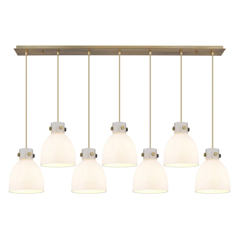 Bruno Marashlian Newton Bell 51 Inch 7 Light Linear Suspension Light by Innovations Lighting