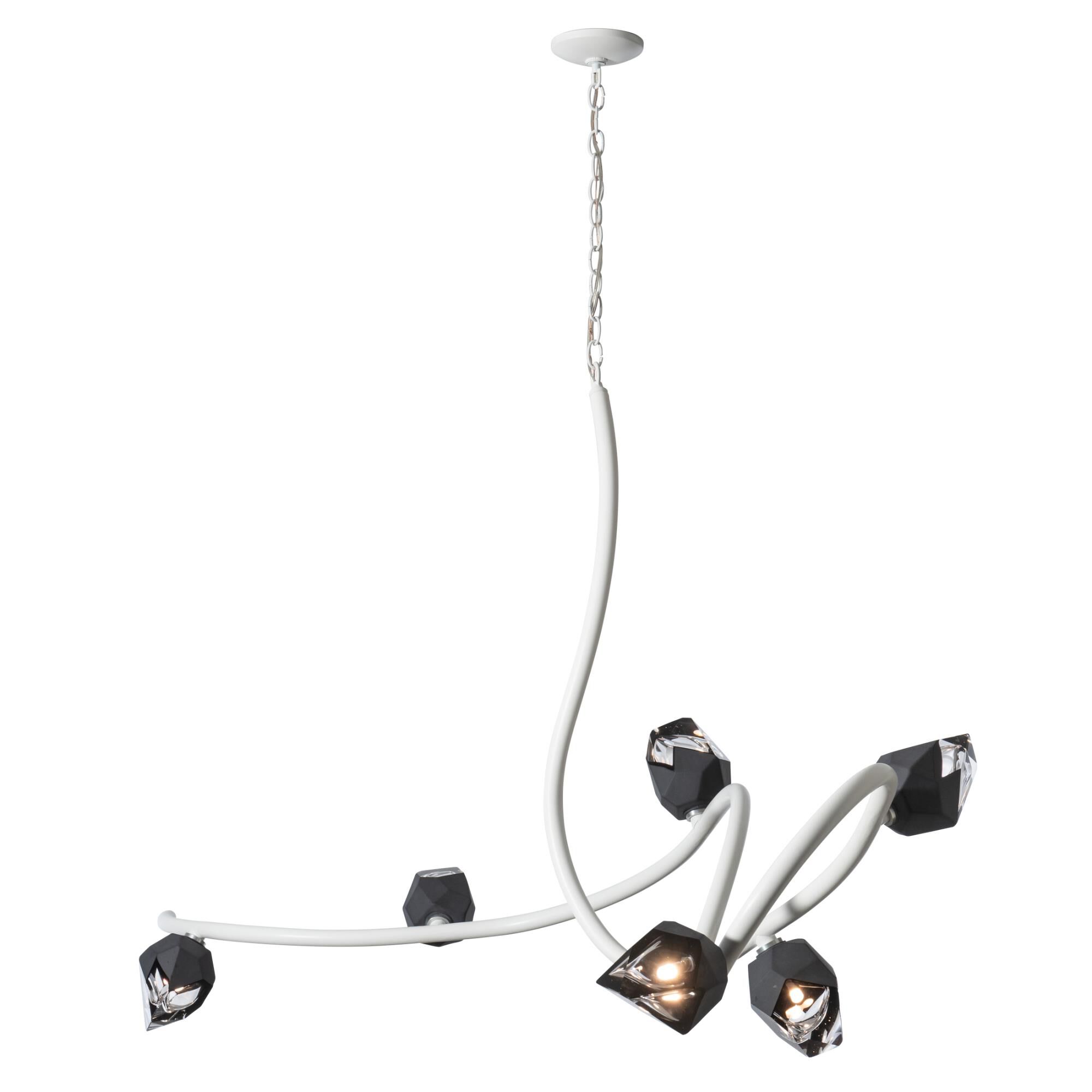 Glacier 69 Inch 6 Light Multi Light Pendant by Hubbardton Forge