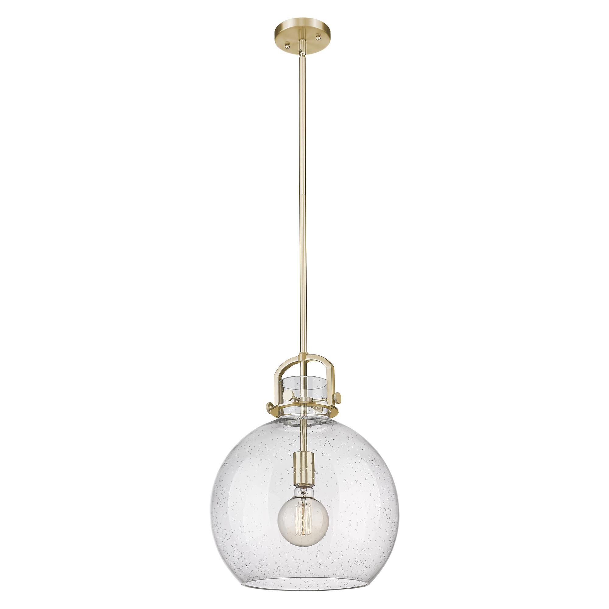 Shown in Champagne Bronze finish and Seedy shade
