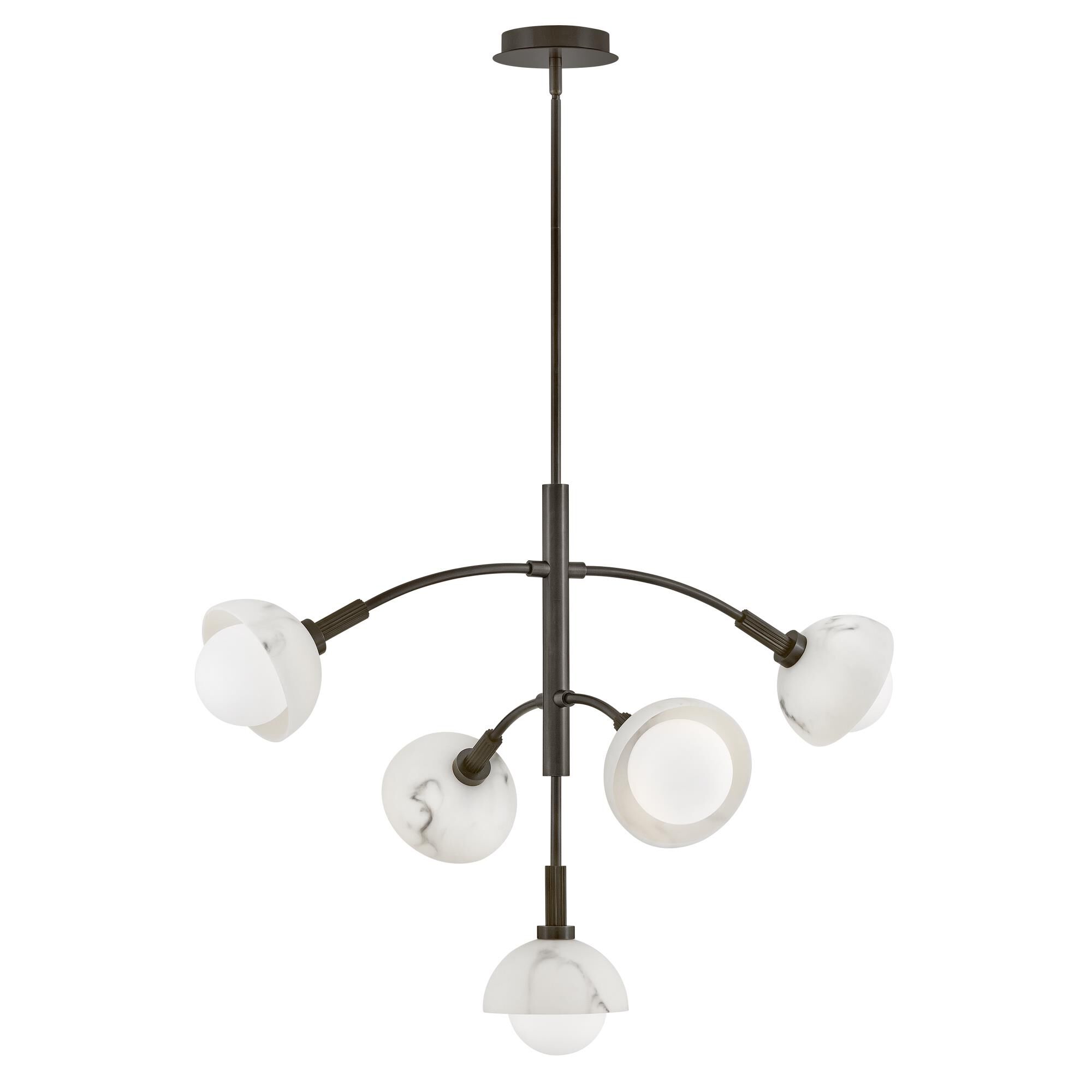 Shown in Black Oxide finish and Cased Opal And Faux Alabaster glass