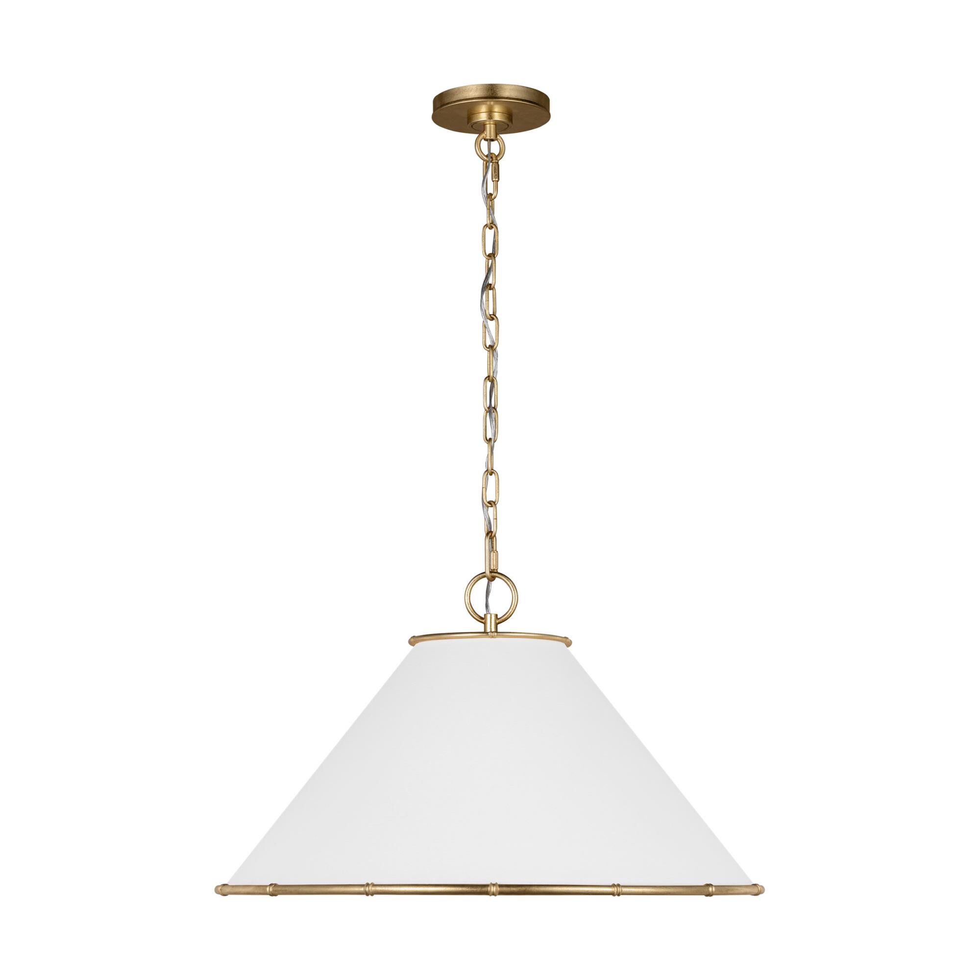 Shown in Gild finish and Silk Screen White Inside Clear Outside glass