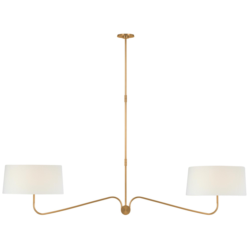 Thomas O'Brien Canto 68 Inch 2 Light LED Linear Suspension Light by Visual Comfort Signature Collection