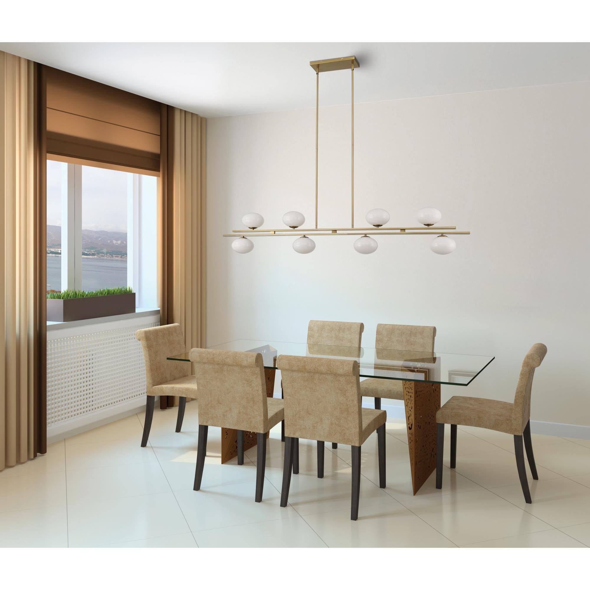 Julep 64 Inch Linear Suspension Light by Eglo Lighting