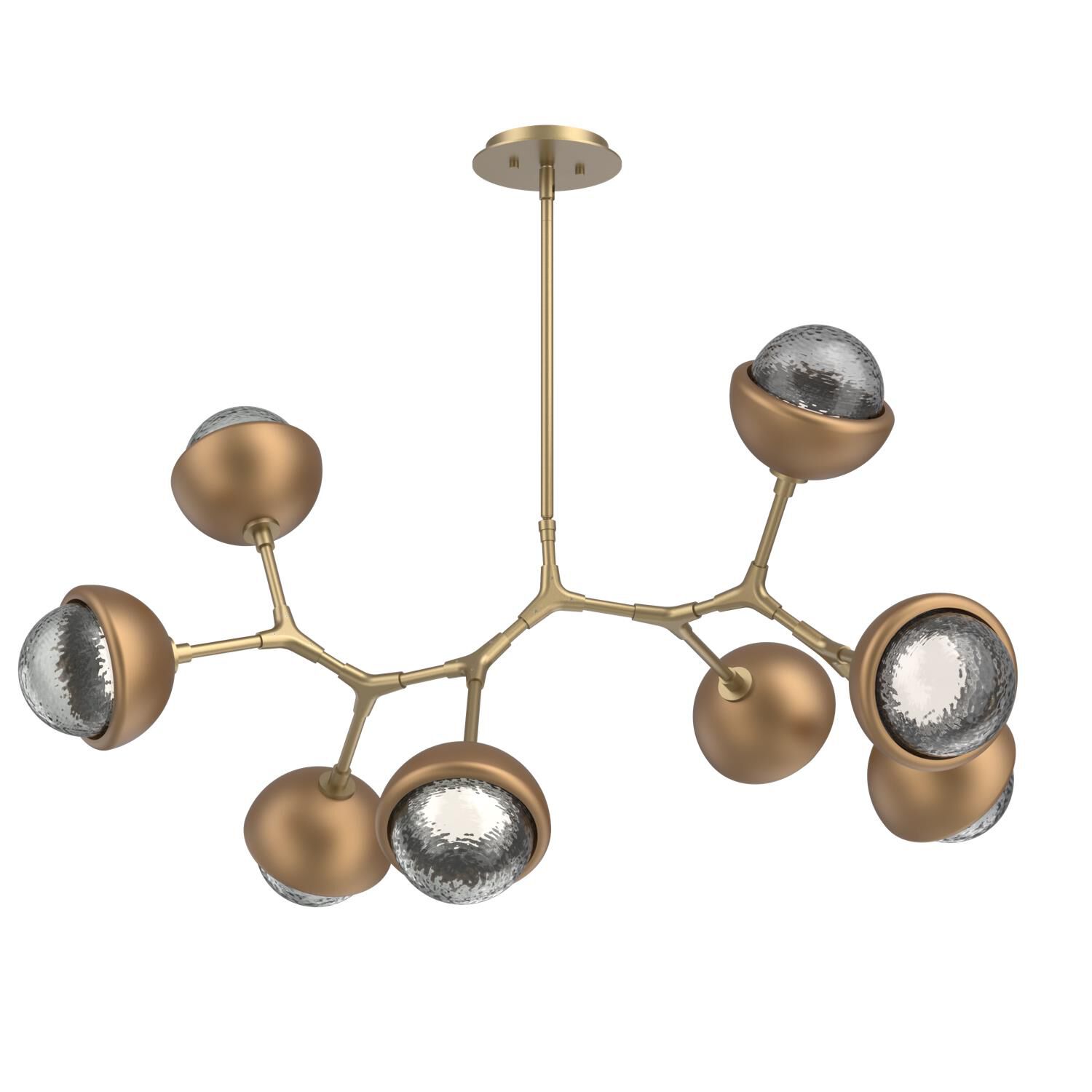 Levi Wilson Cabochon 38 Inch Linear Suspension Light by Hammerton Studio