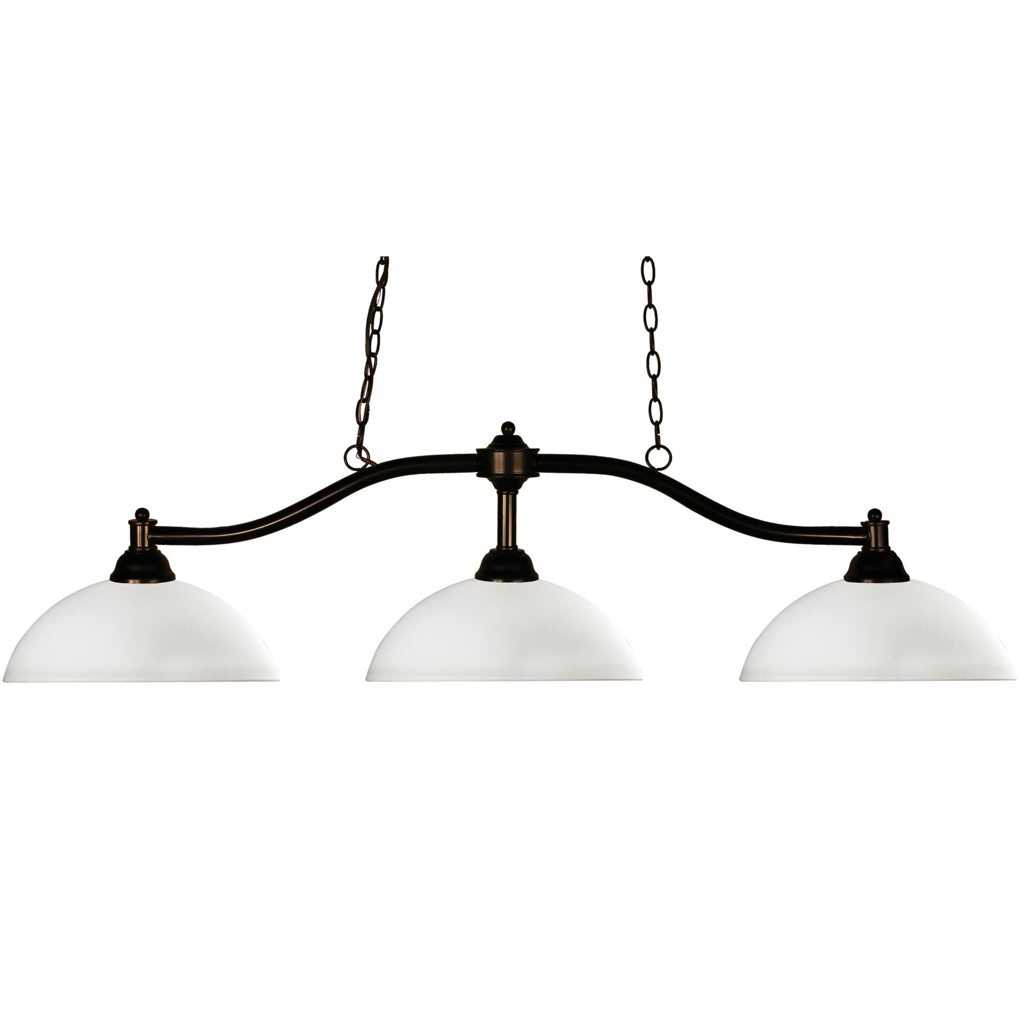 Shown in Bronze finish and Glass shade