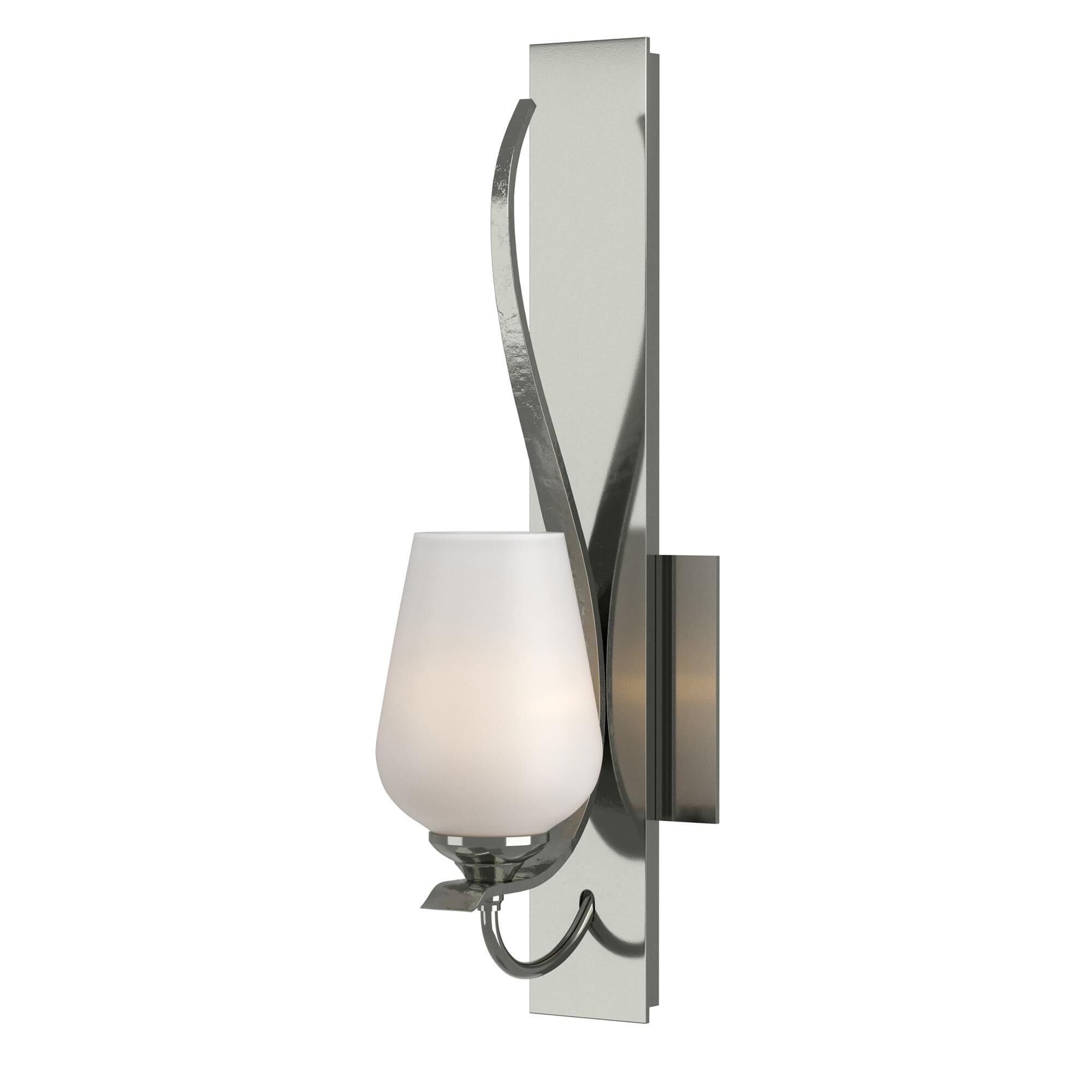 Shown in Sterling finish and Opal glass