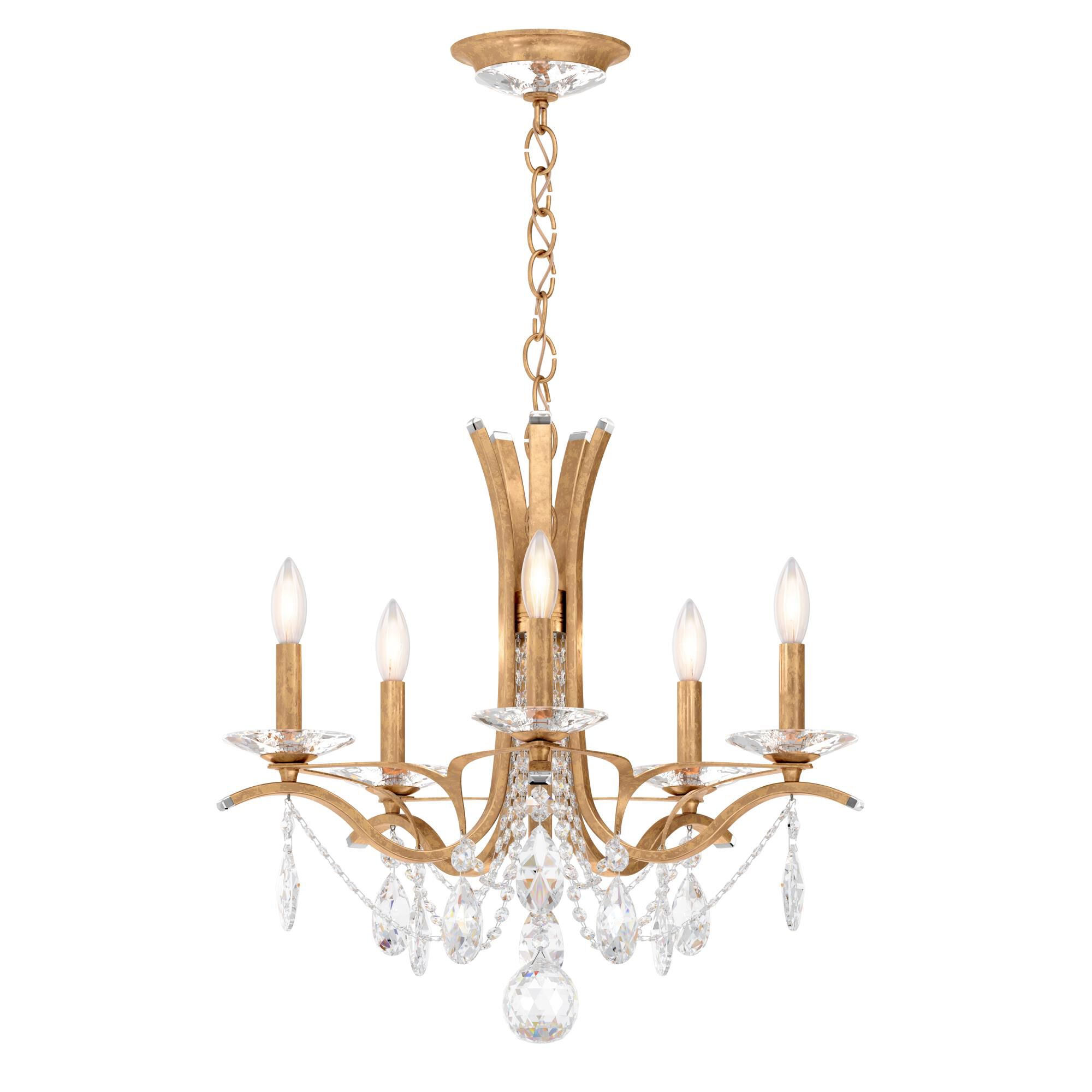 Shown in French Gold finish and Clear Heritage crystal