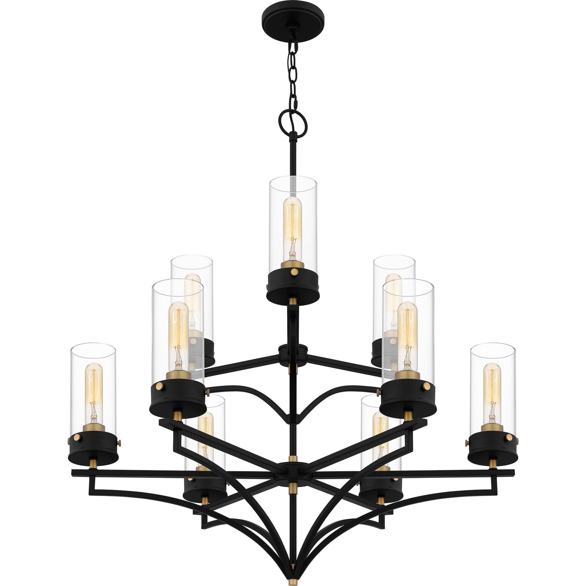 Hillside 31 Inch 9 Light Chandelier by Quoizel