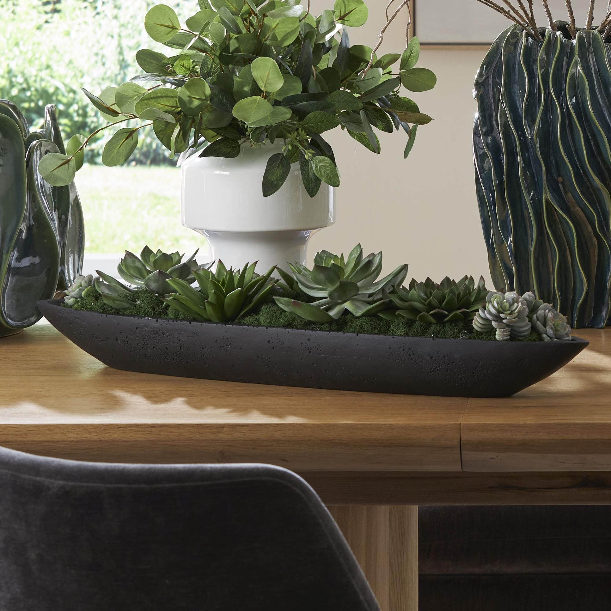 Shown in Black, Green finish