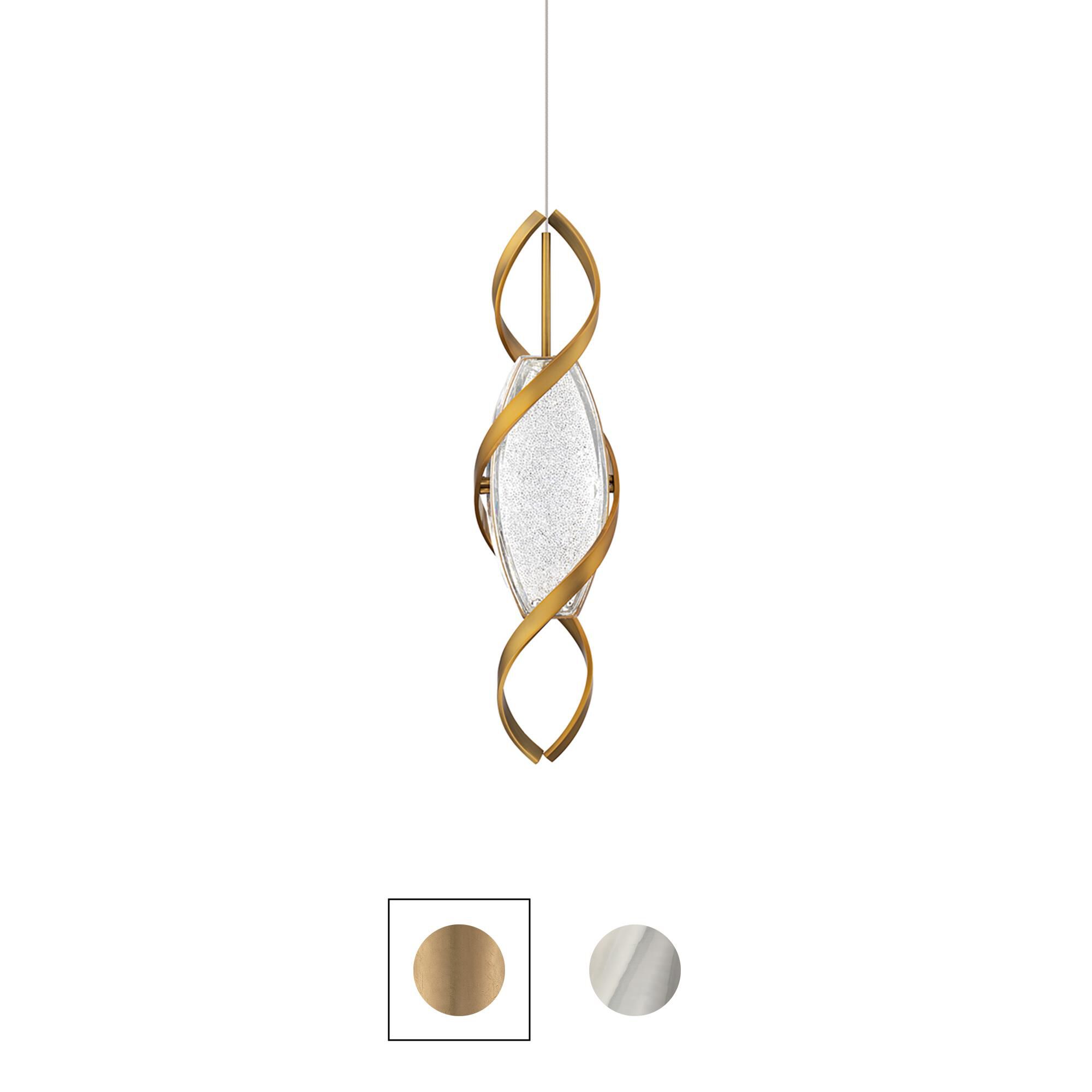 Shown in Brushed Nickel finish and Clear Radiance crystal