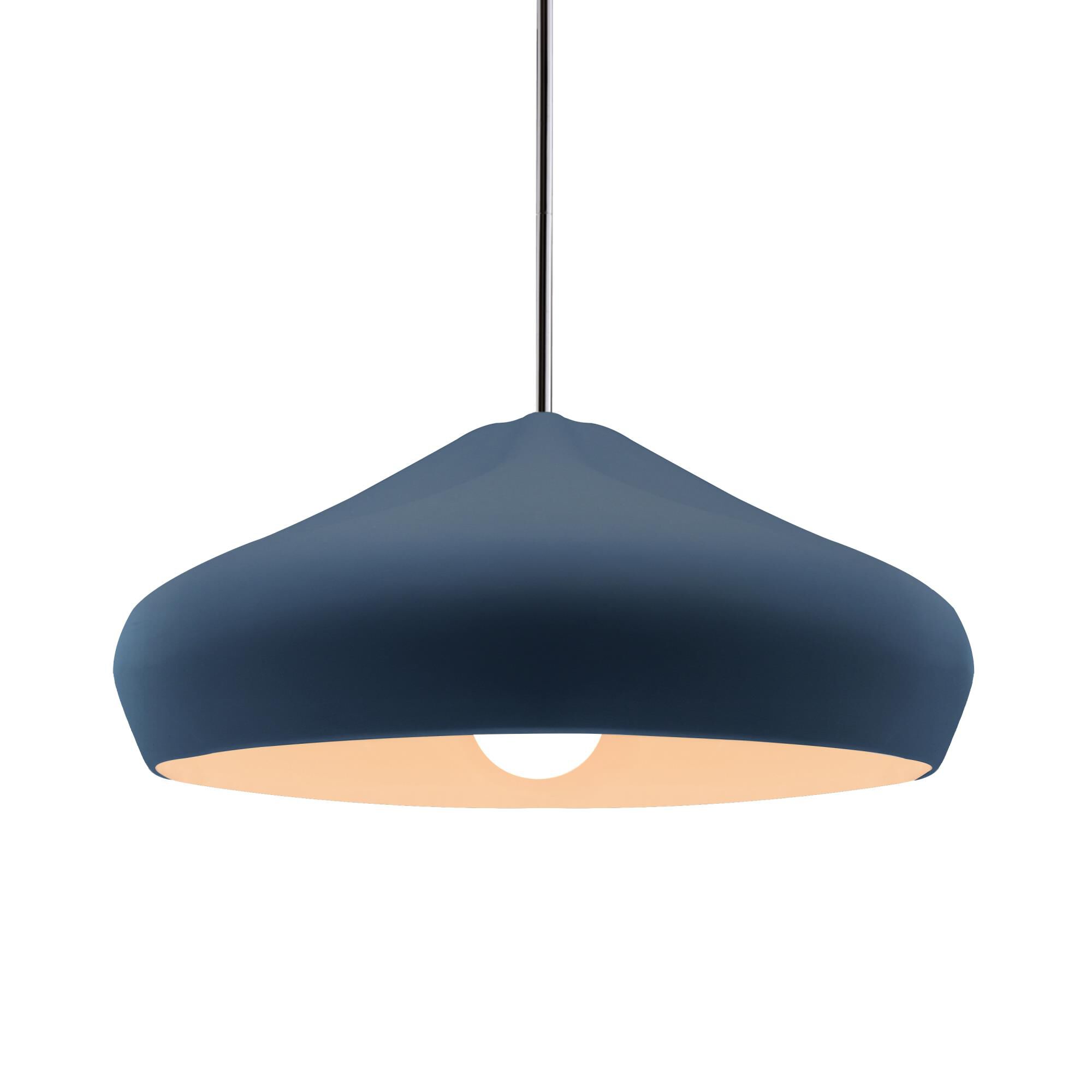 Shown in Polished Chrome finish and Midnight Sky shade