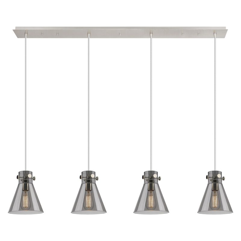 Bruno Marashlian Newton Cone 51 Inch 4 Light Linear Suspension Light by Innovations Lighting