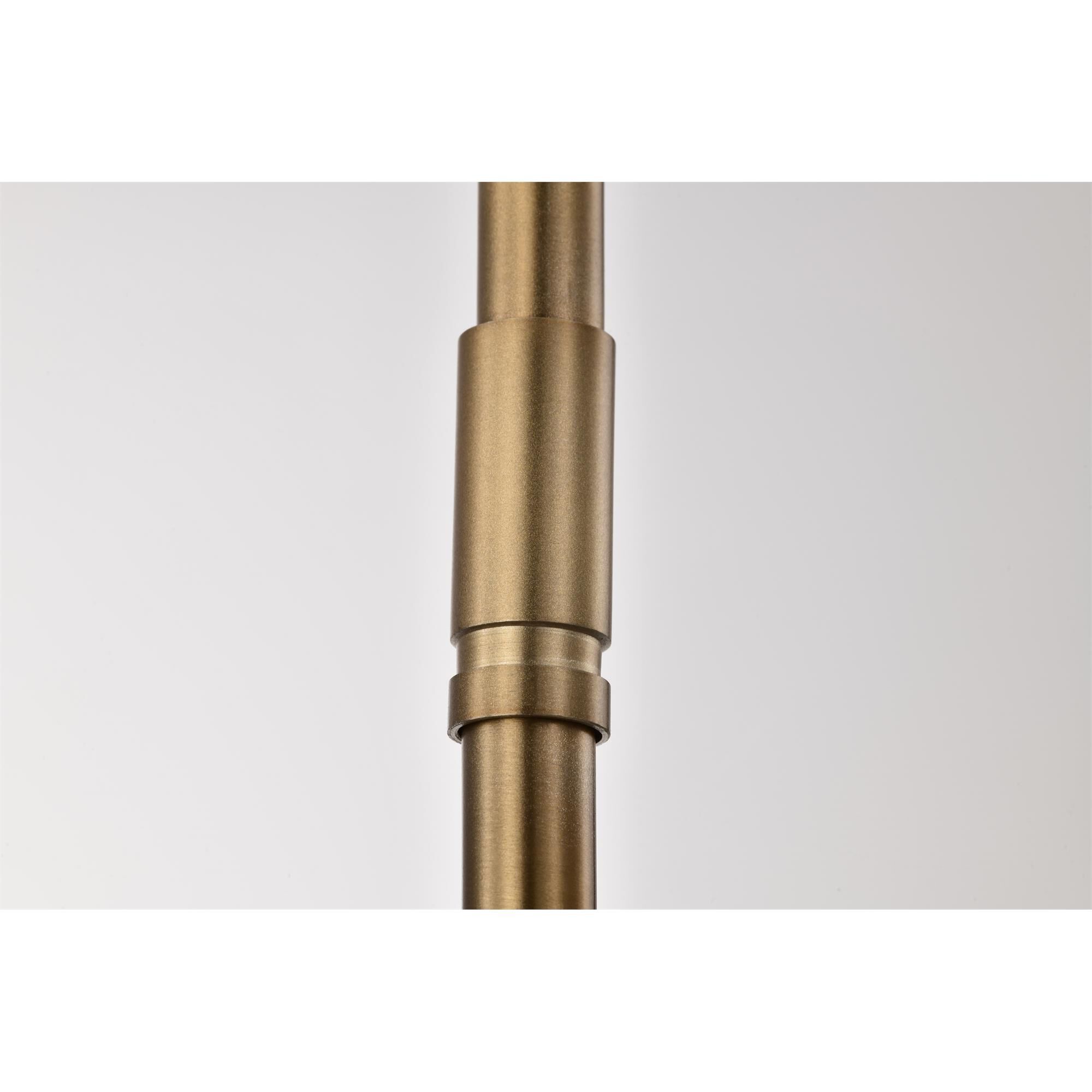 Shown in Burnished Brass finish and White Opal glass