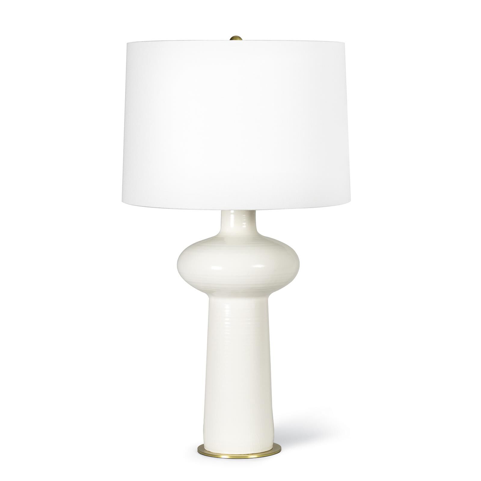 Shown in Ivory finish and Linen shade