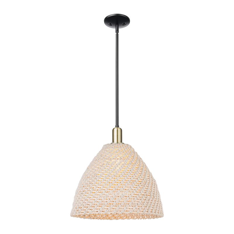 Bruno Marashlian Natural Ballston Dome 16 Inch Large Pendant by Innovations Lighting