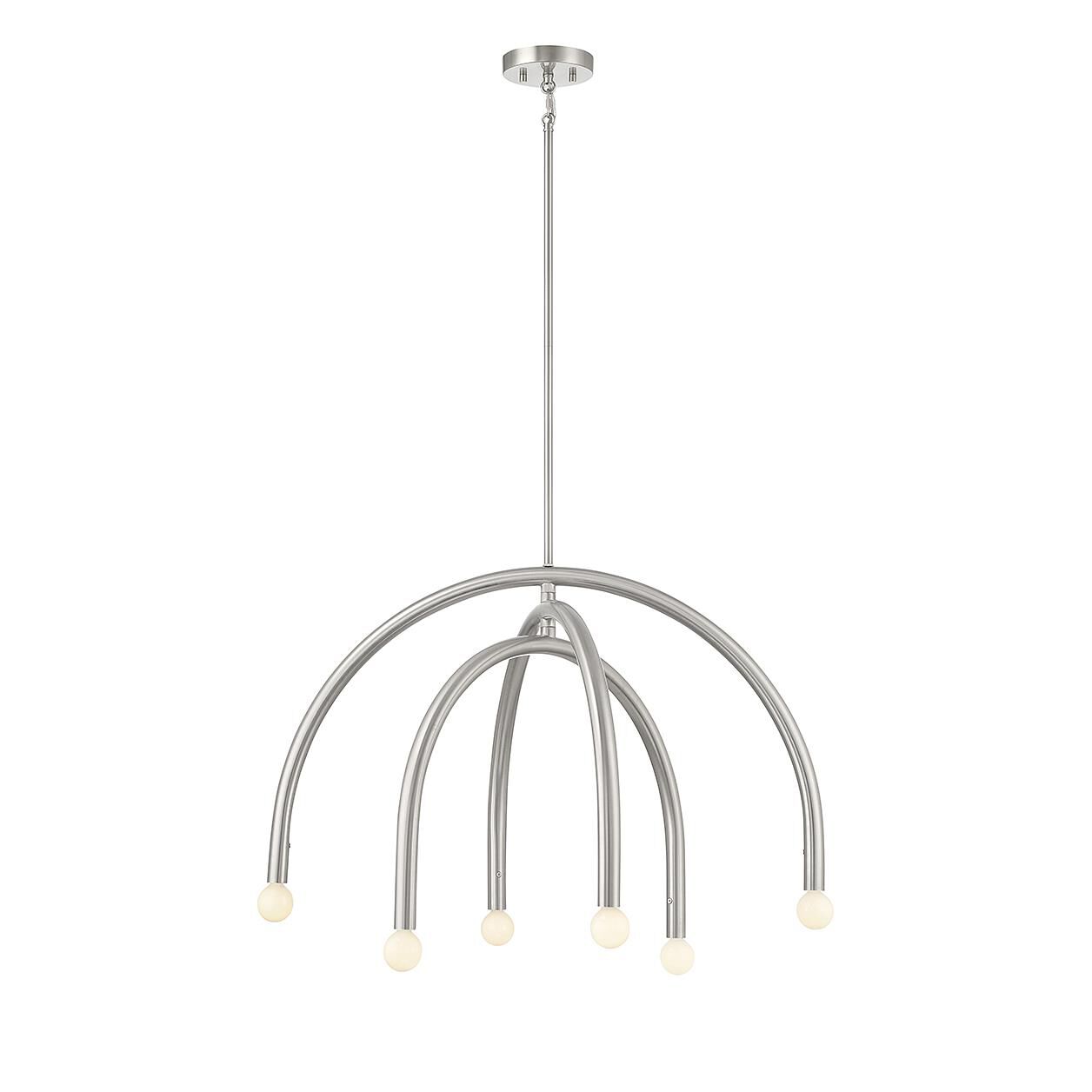 30 Inch 6 Light Chandelier by Meridian Lighting