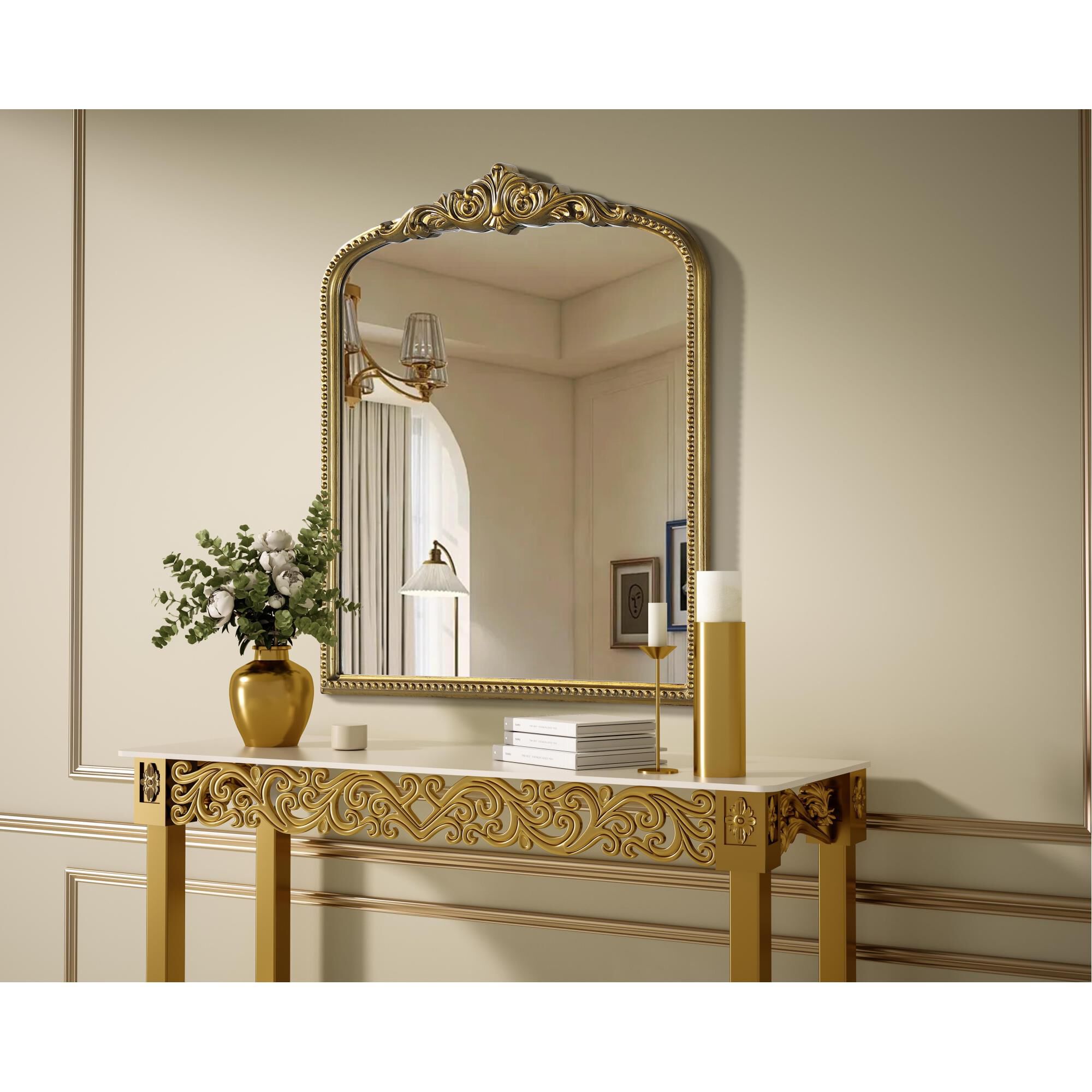 Naomi 36 Inch Decorative Mirror by Elegant Decor