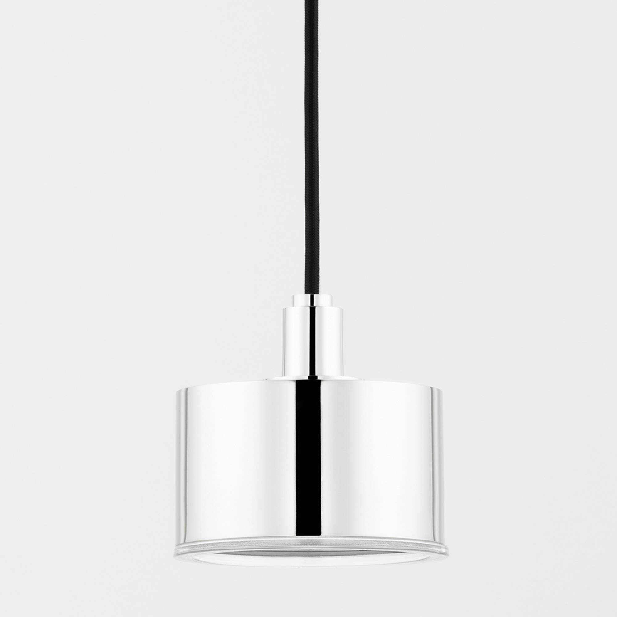 Shown in Polished Nickel finish and Opal Etched glass