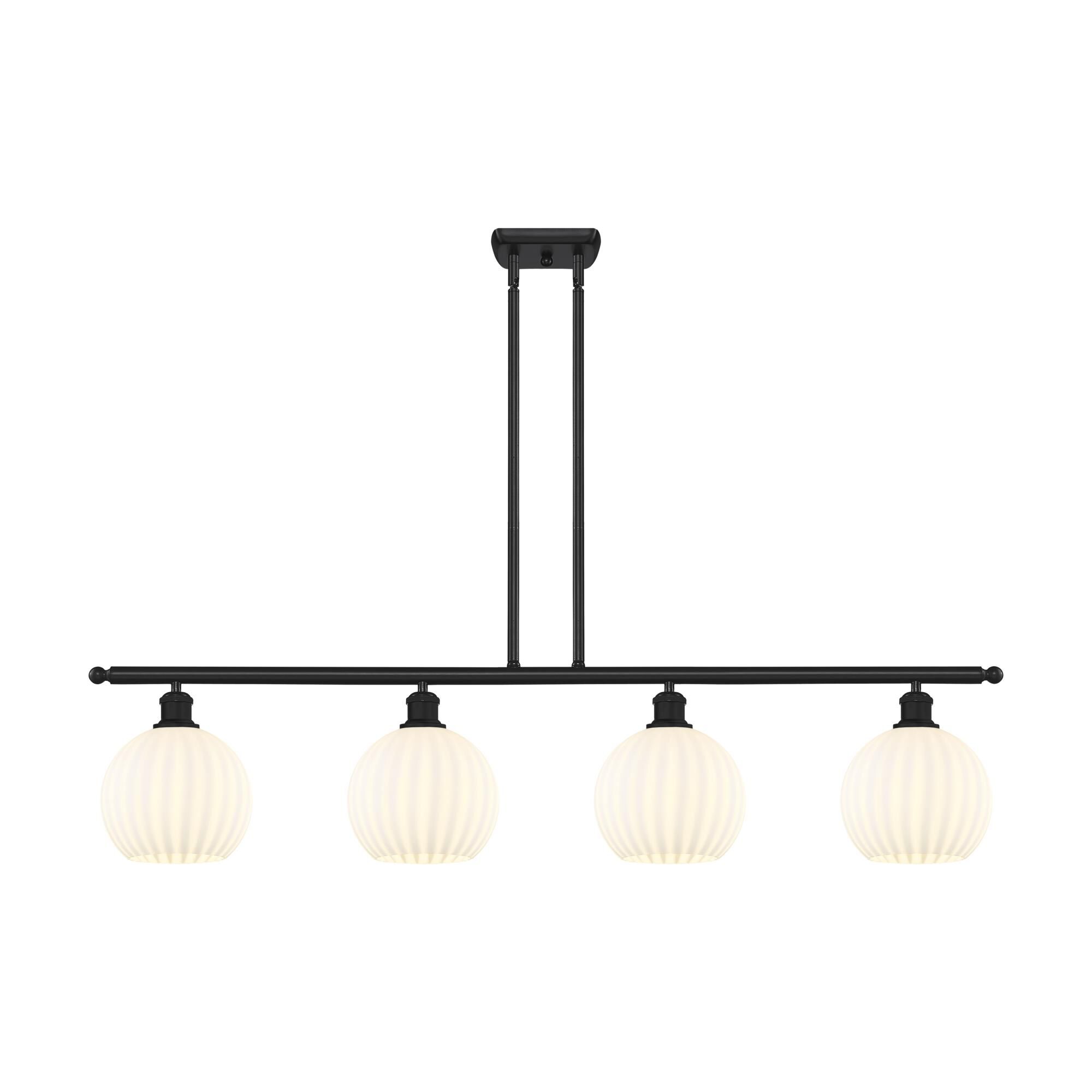 Bruno Marashlian White Venetian 48 Inch Linear Suspension Light by Innovations Lighting