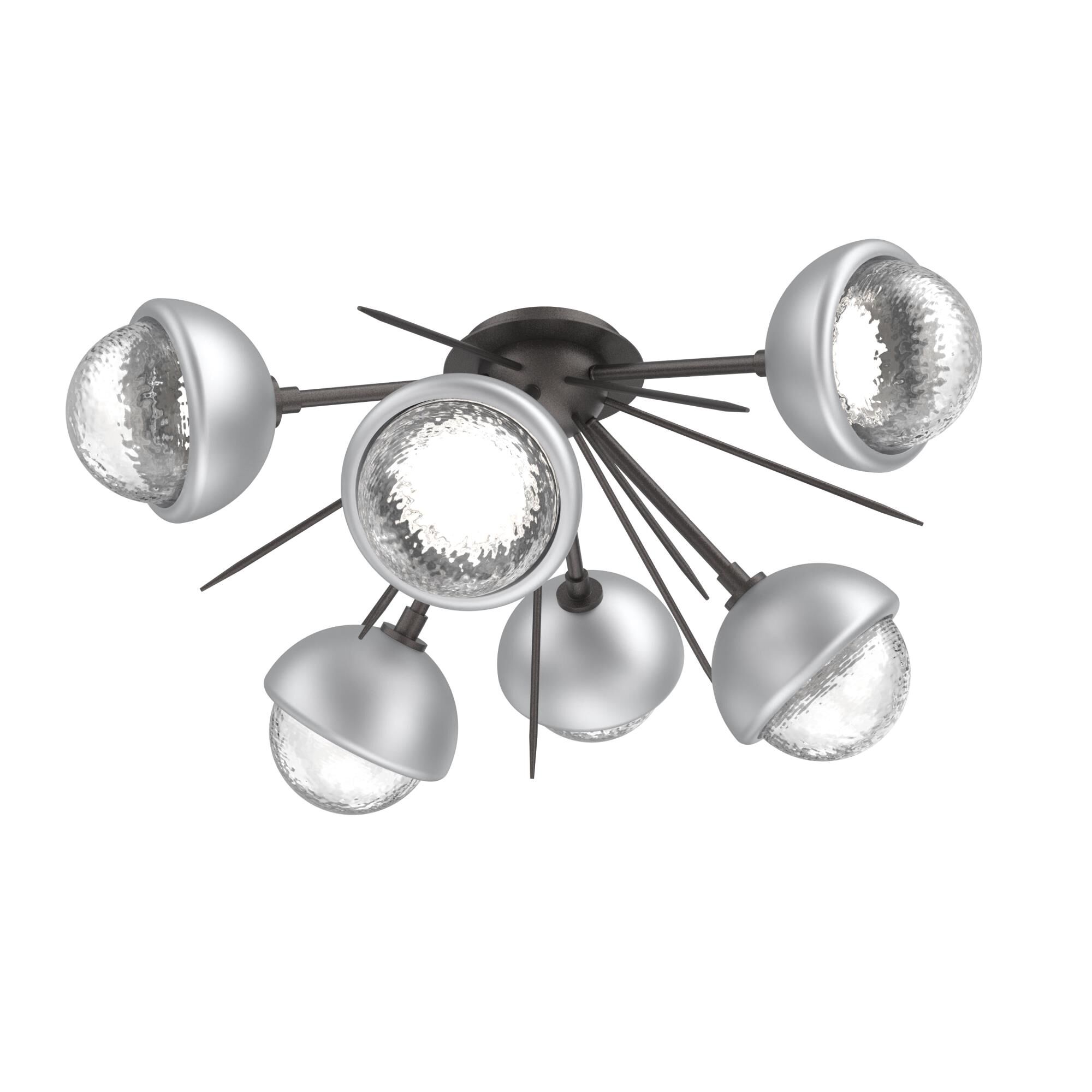 Levi Wilson Cabochon 28 Inch Semi Flush Mount by Hammerton Studio