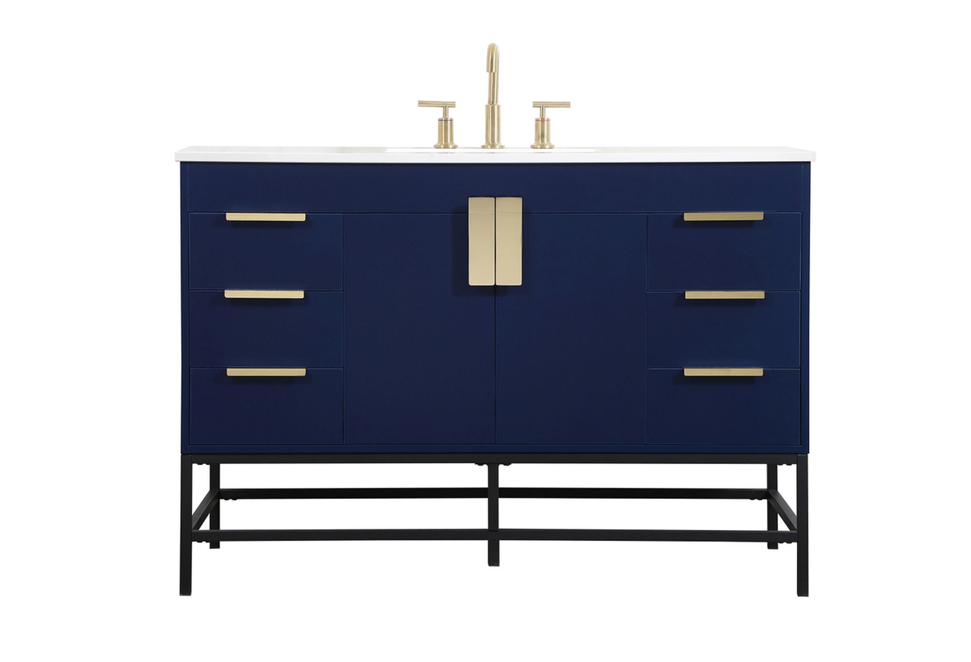 Shown in Blue finish