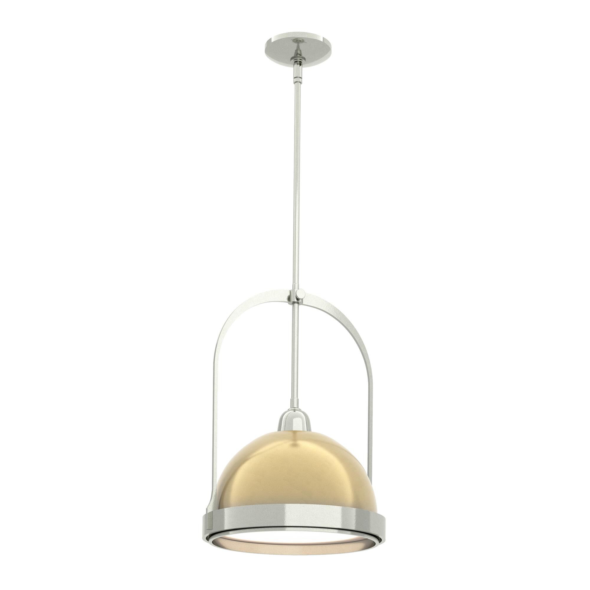 Shown in Sterling finish and Modern Brass accent