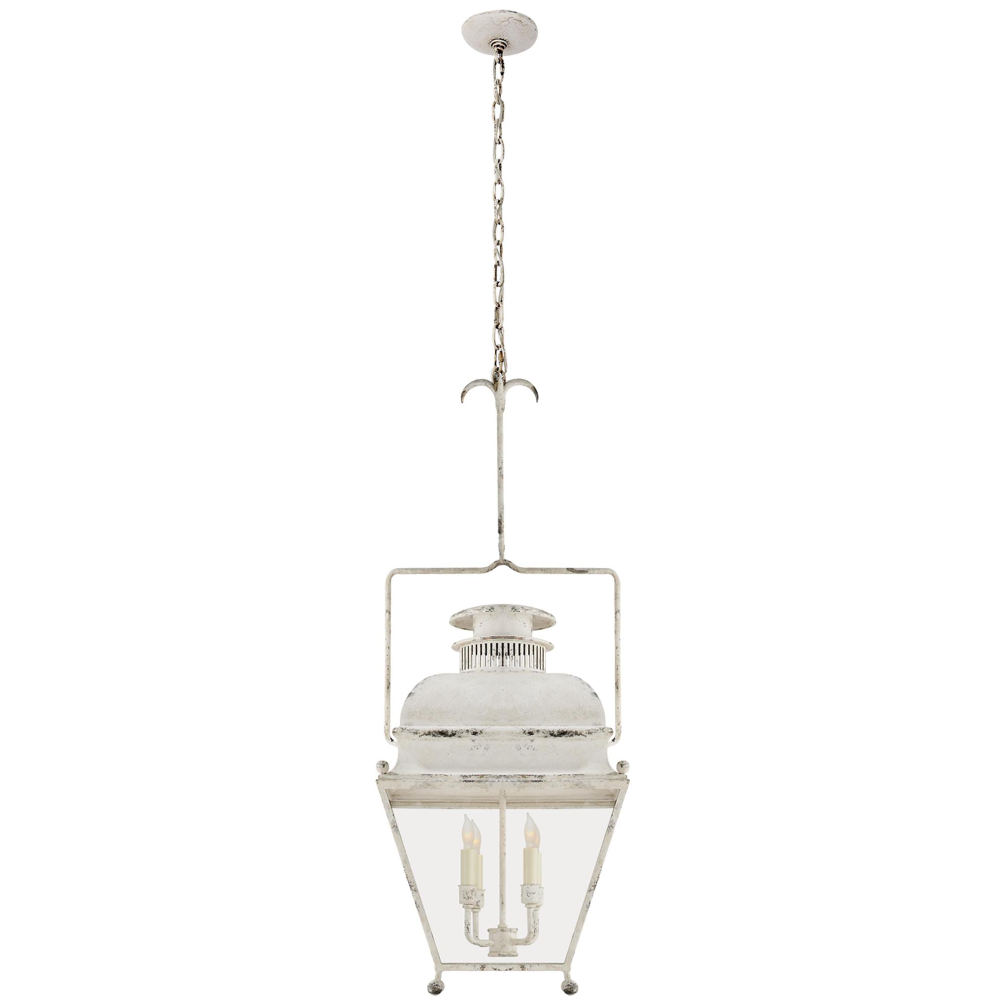 Shown in Old White finish and Clear glass
