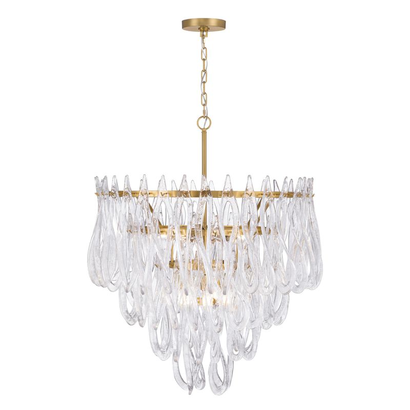Glassara 32 Inch Chandelier by Metropolitan Lighting