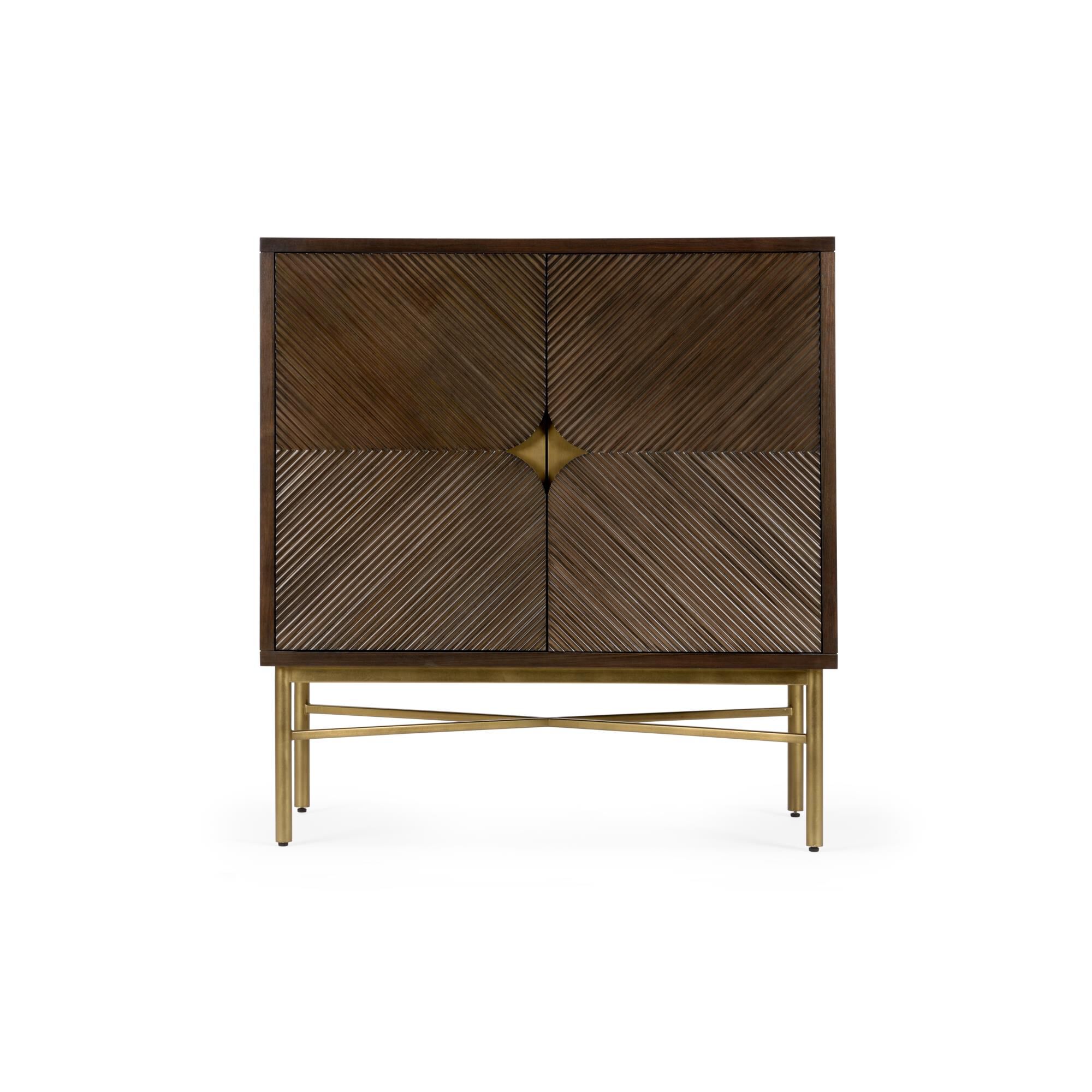 Shown in Black Walnut and Gold Leaf finish