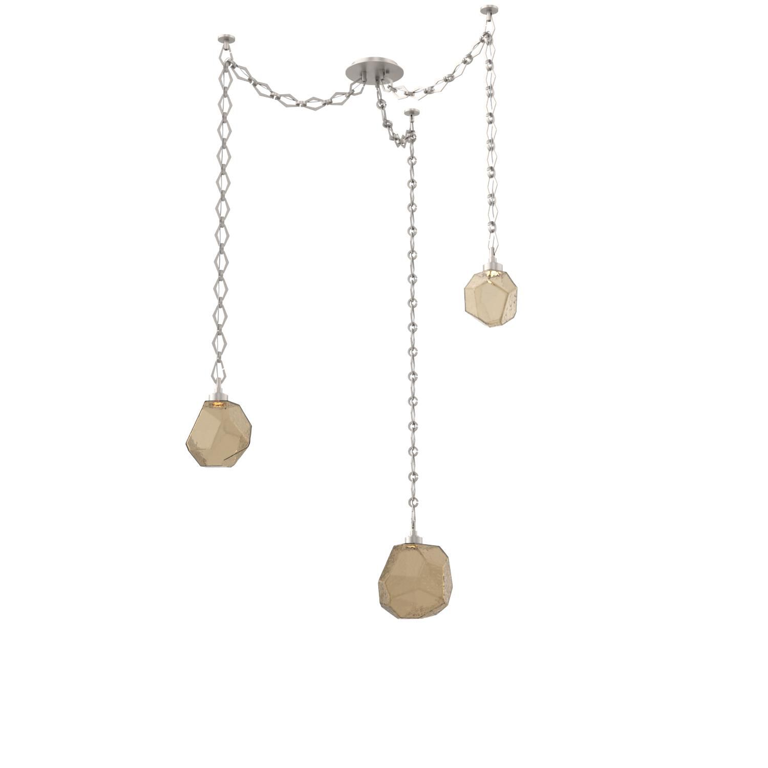 Levi Wilson Gem 17 Inch Multi Pendant Light by Hammerton Studio