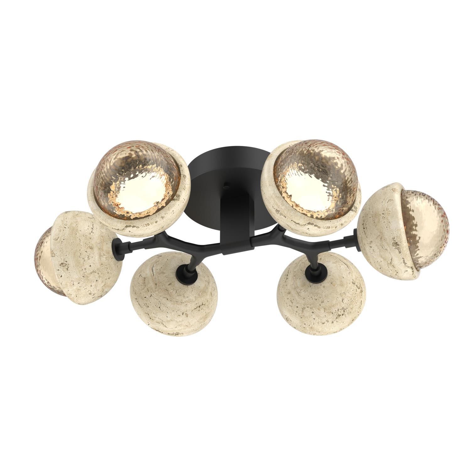 Levi Wilson Cabochon 27 Inch Flush Mount by Hammerton Studio