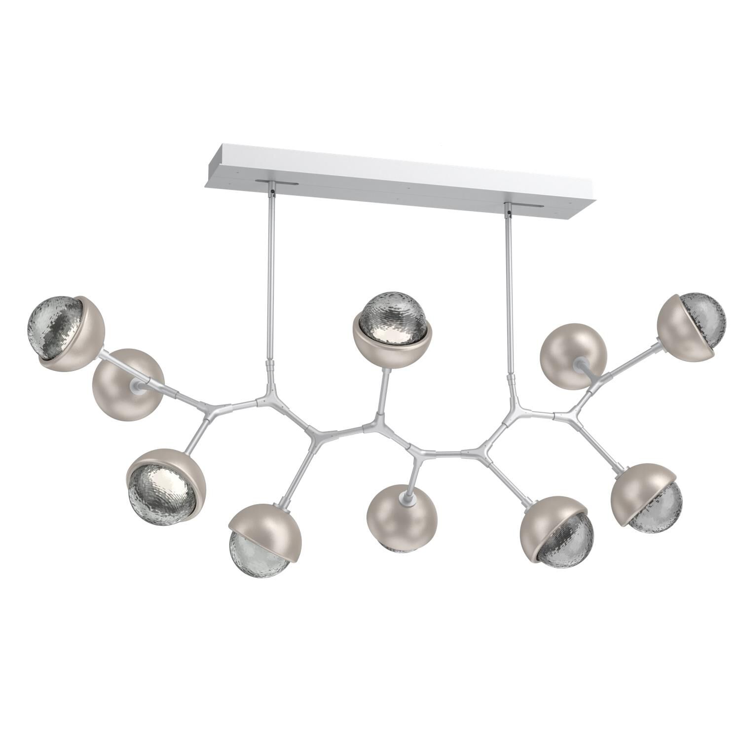 Levi Wilson Cabochon 56 Inch Linear Suspension Light by Hammerton Studio