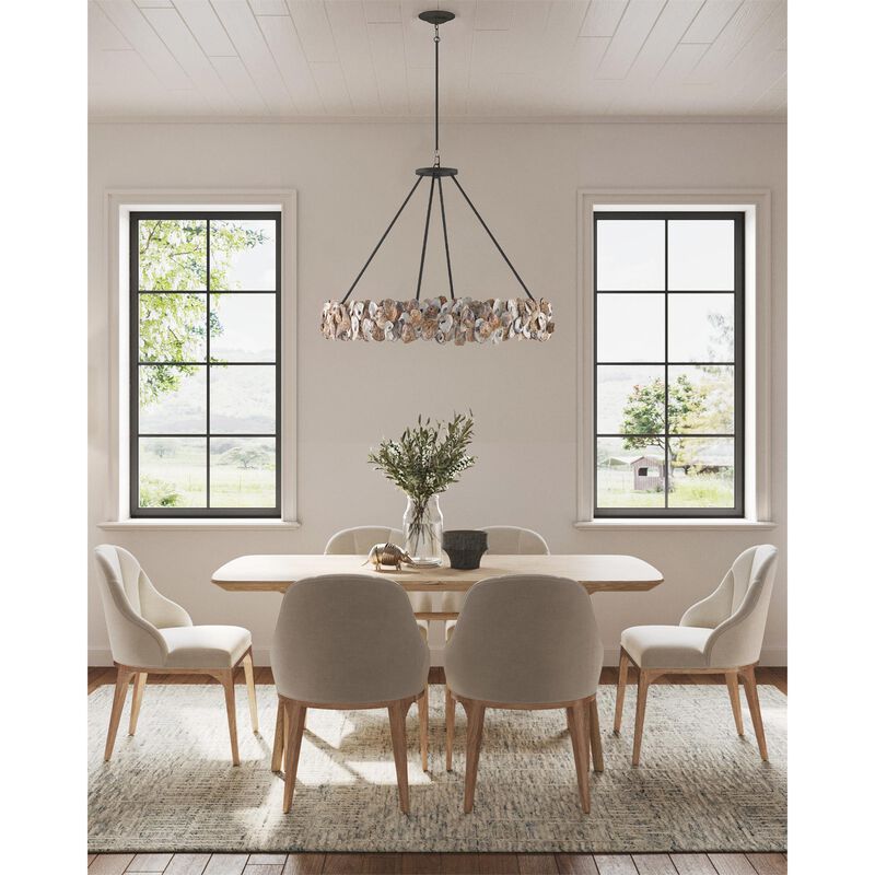 Oyster Large Chandelier by Currey & Company