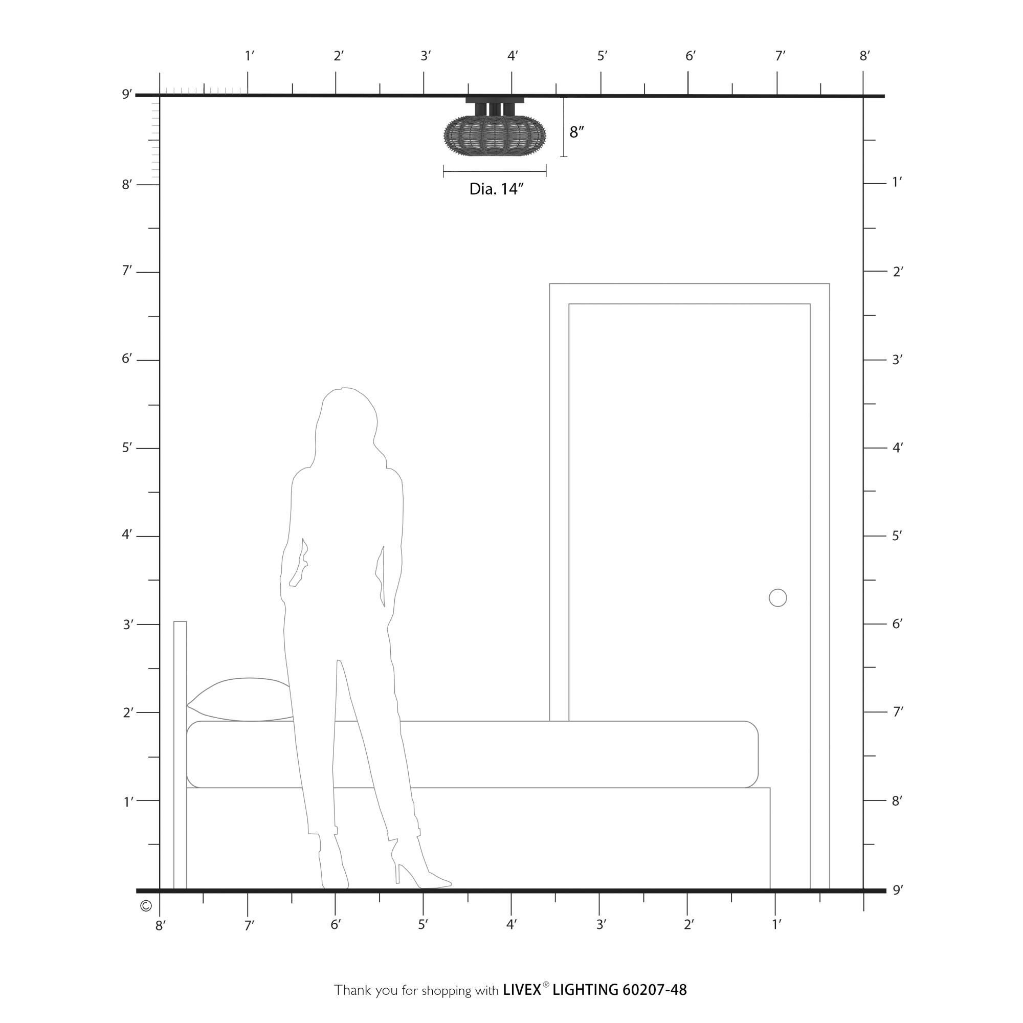 Shown in Antique Gold Leaf finish and Hand-Woven French Beige Paper Rope shade