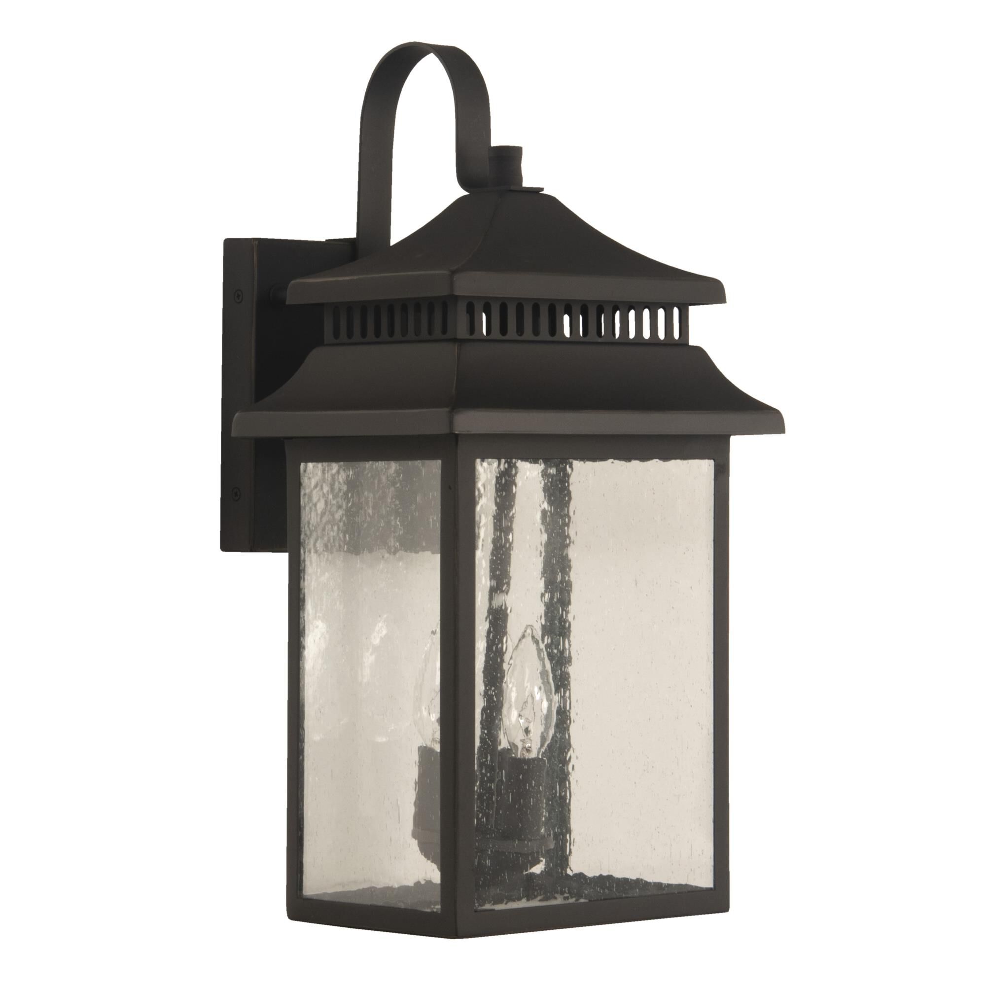 Shown in Dark Bronze Gilded finish and Square/Rectangle glass and Square/Rectangle shade