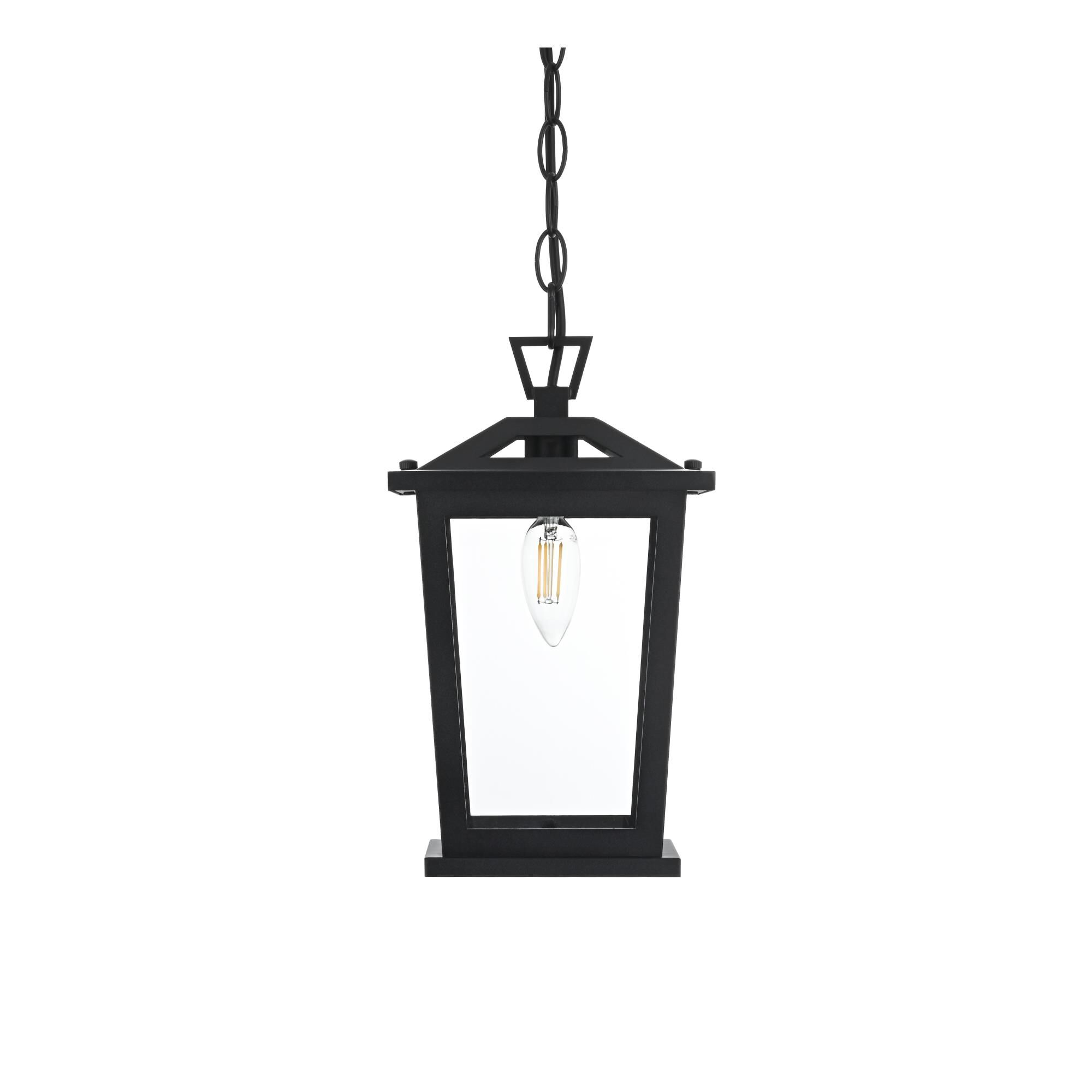Berks 6 Inch Outdoor Hanging Lantern by Elegant Lighting
