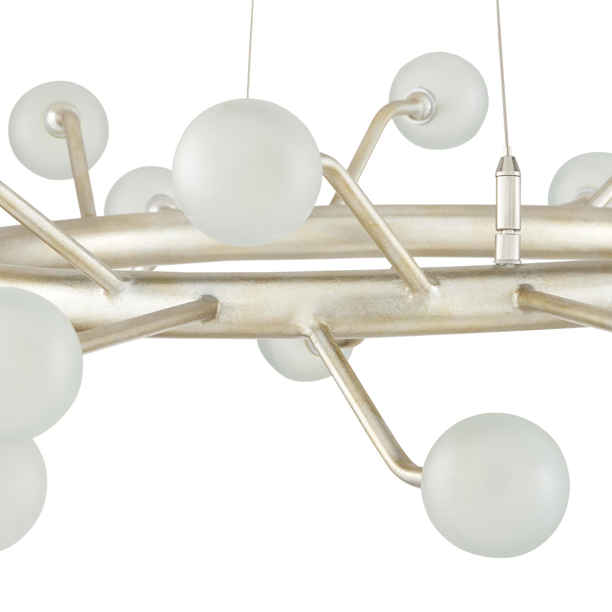 Shown in Contemporary Silver Leaf/Frosted finish