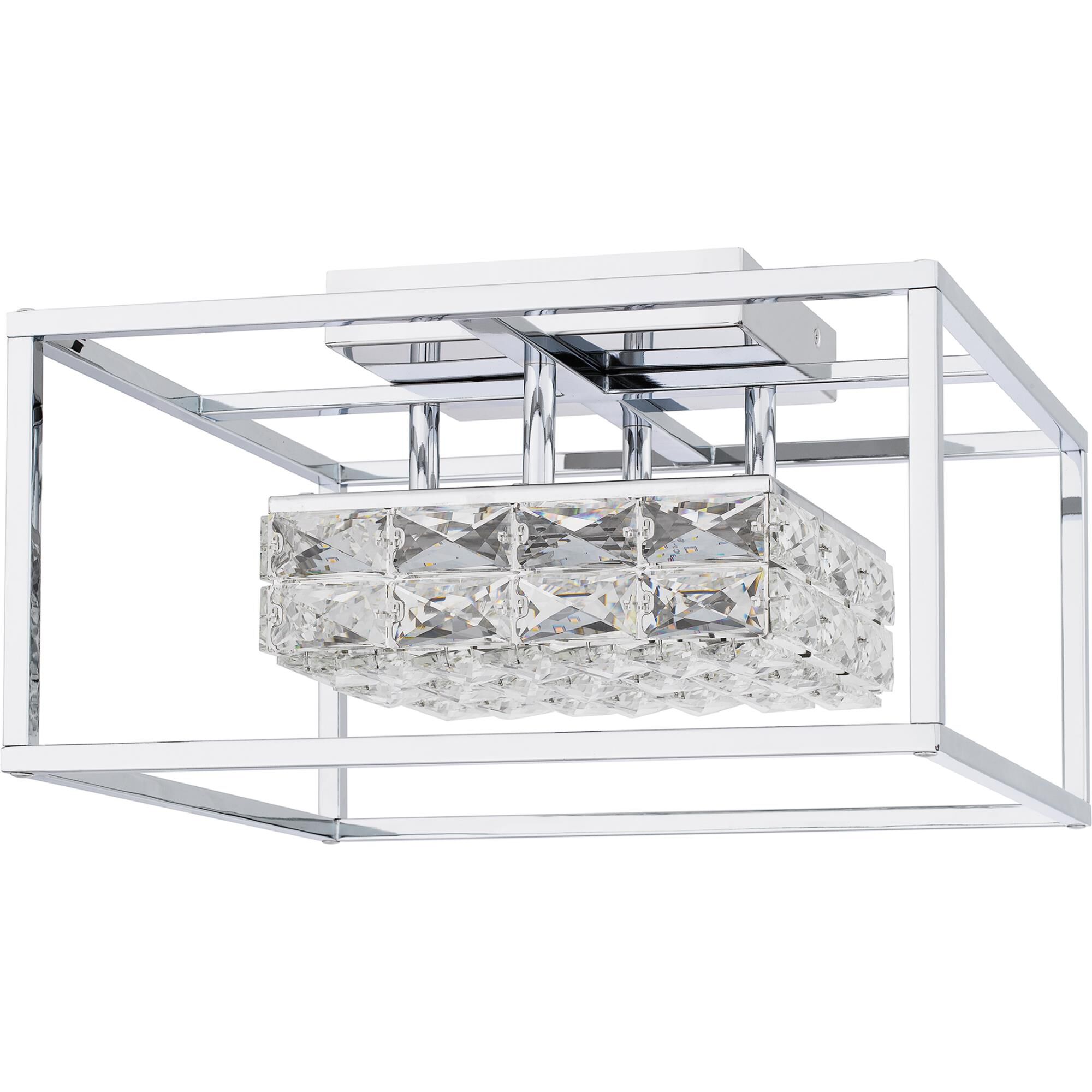 Shown in Polished Chrome finish and Clear Crystal Glass shade