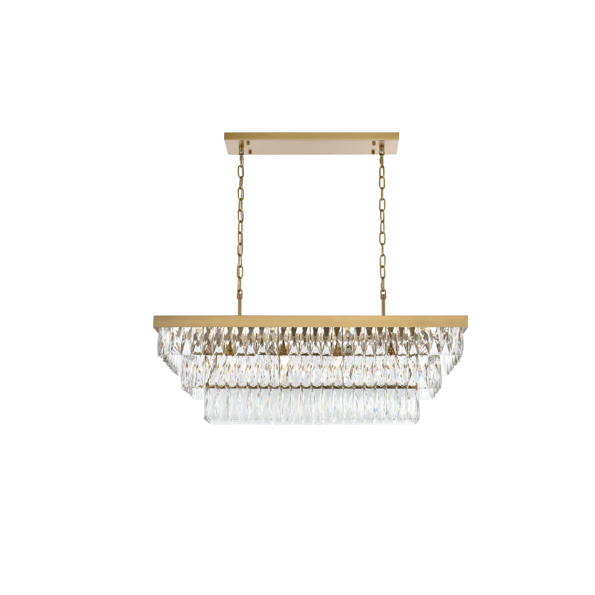 Shown in Satin Gold And Clear finish and Rc crystal