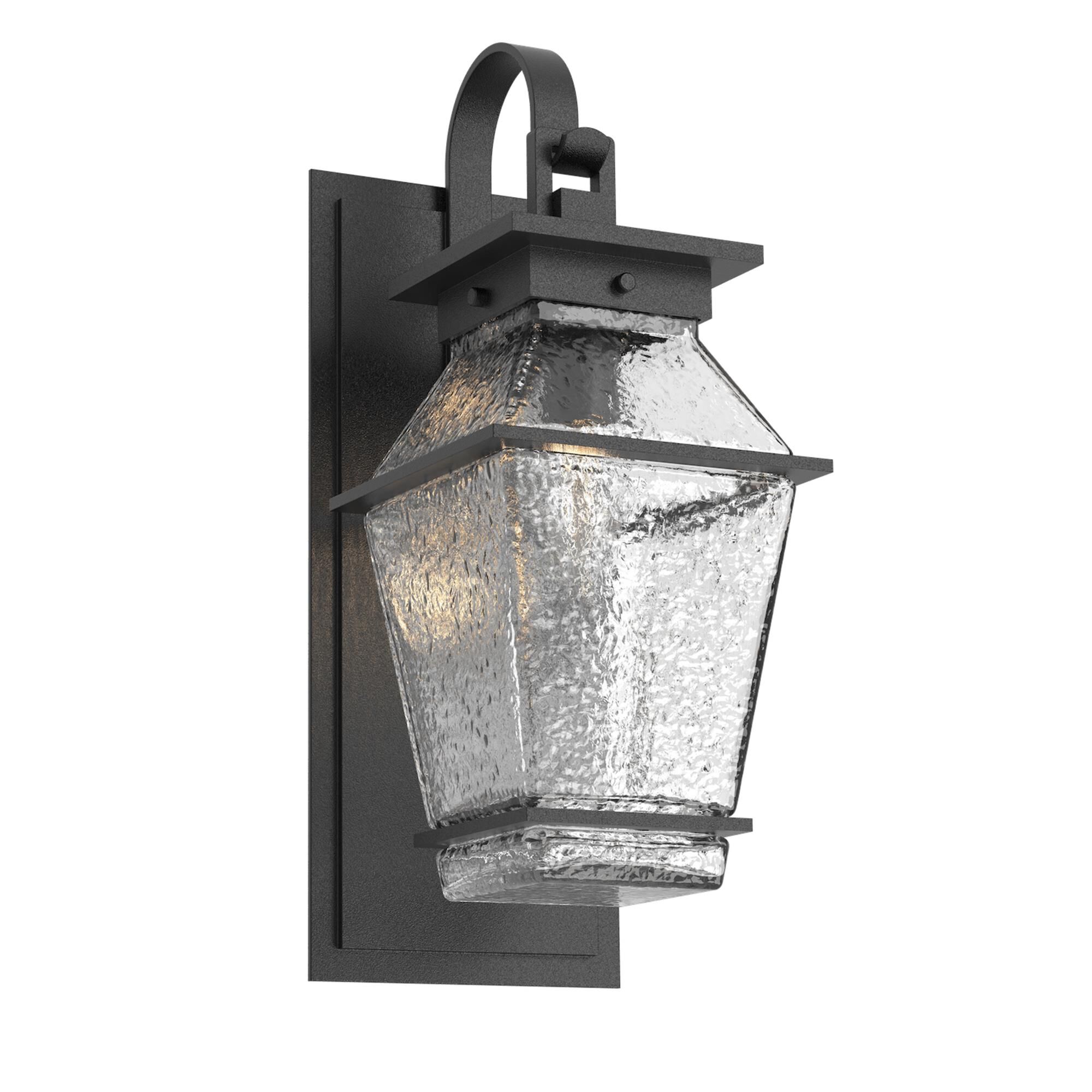 Shown in Textured Black finish and Clear glass