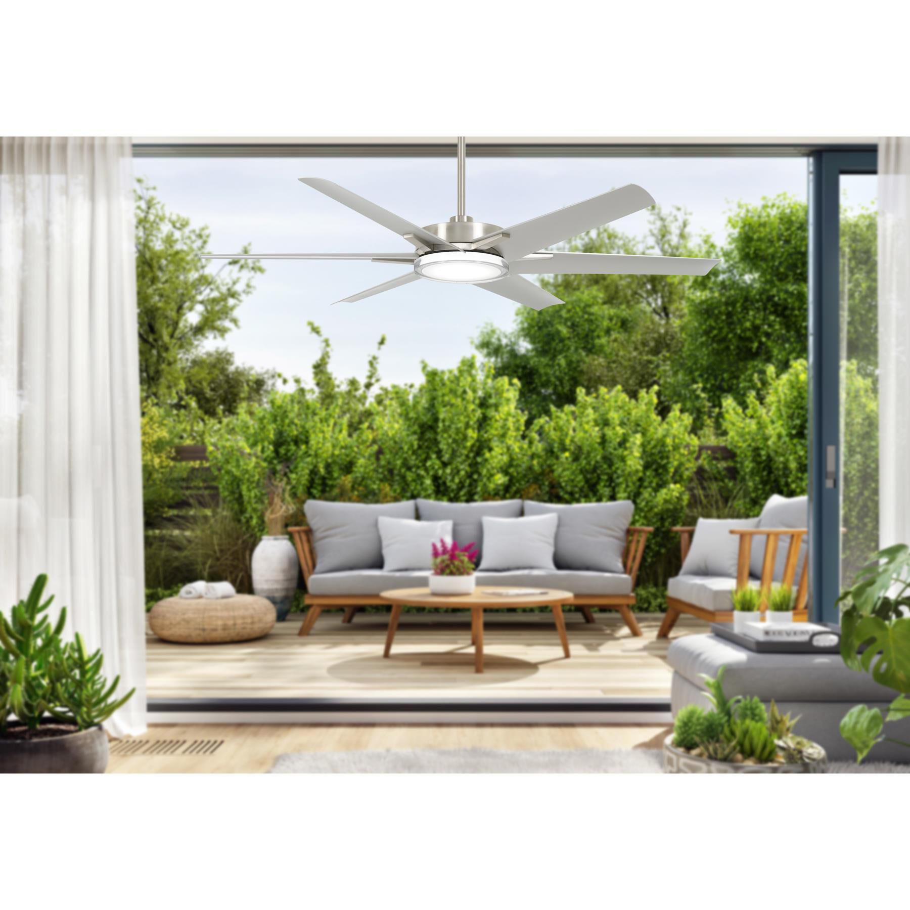 Shown in Brushed Nickel Wet finish and Pc Lens glass